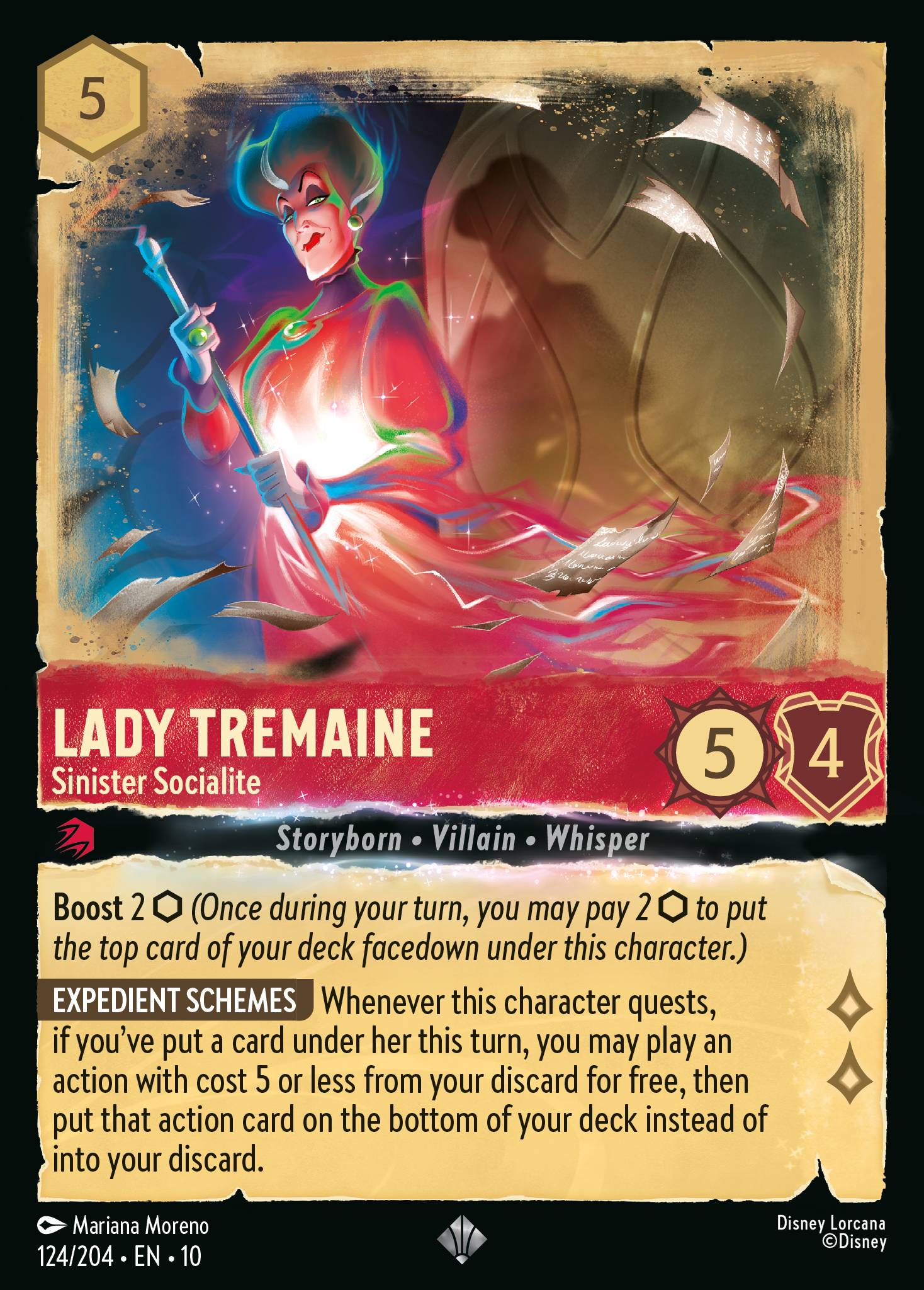 Carta Lady Tremaine - Sinister Socialite del set Whispers in the Well