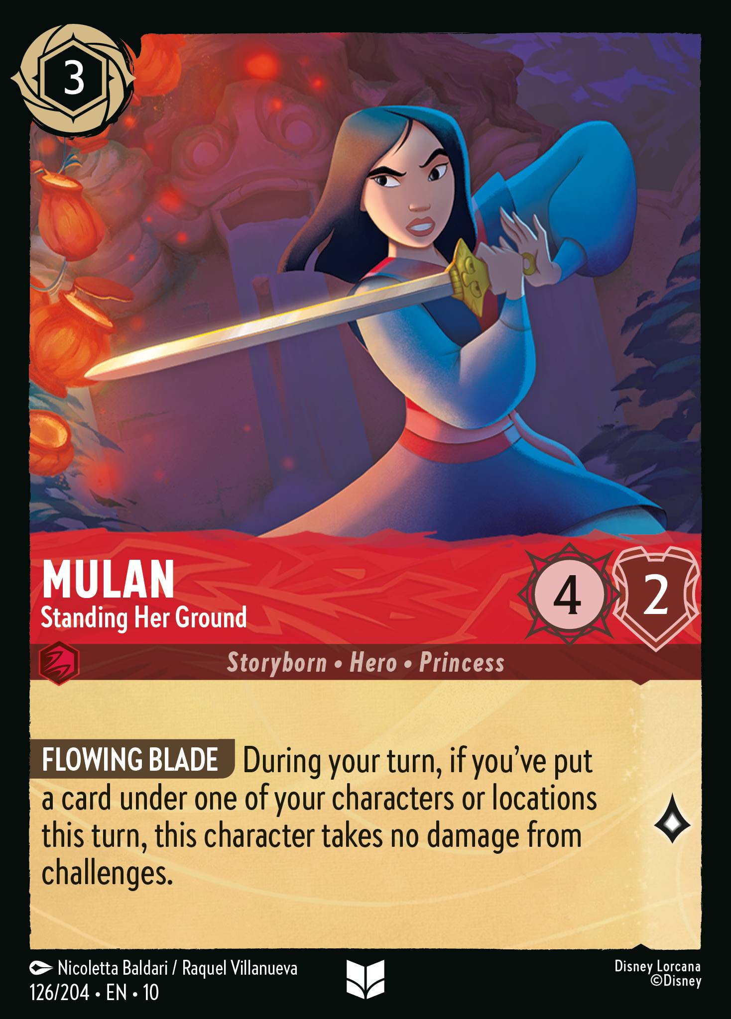 Carta Mulan - Standing Her Ground del set Whispers in the Well