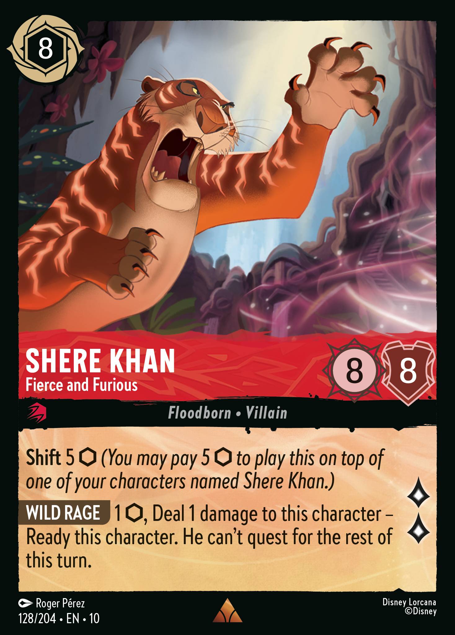 Carta Shere Khan - Fierce and Furious del set Whispers in the Well