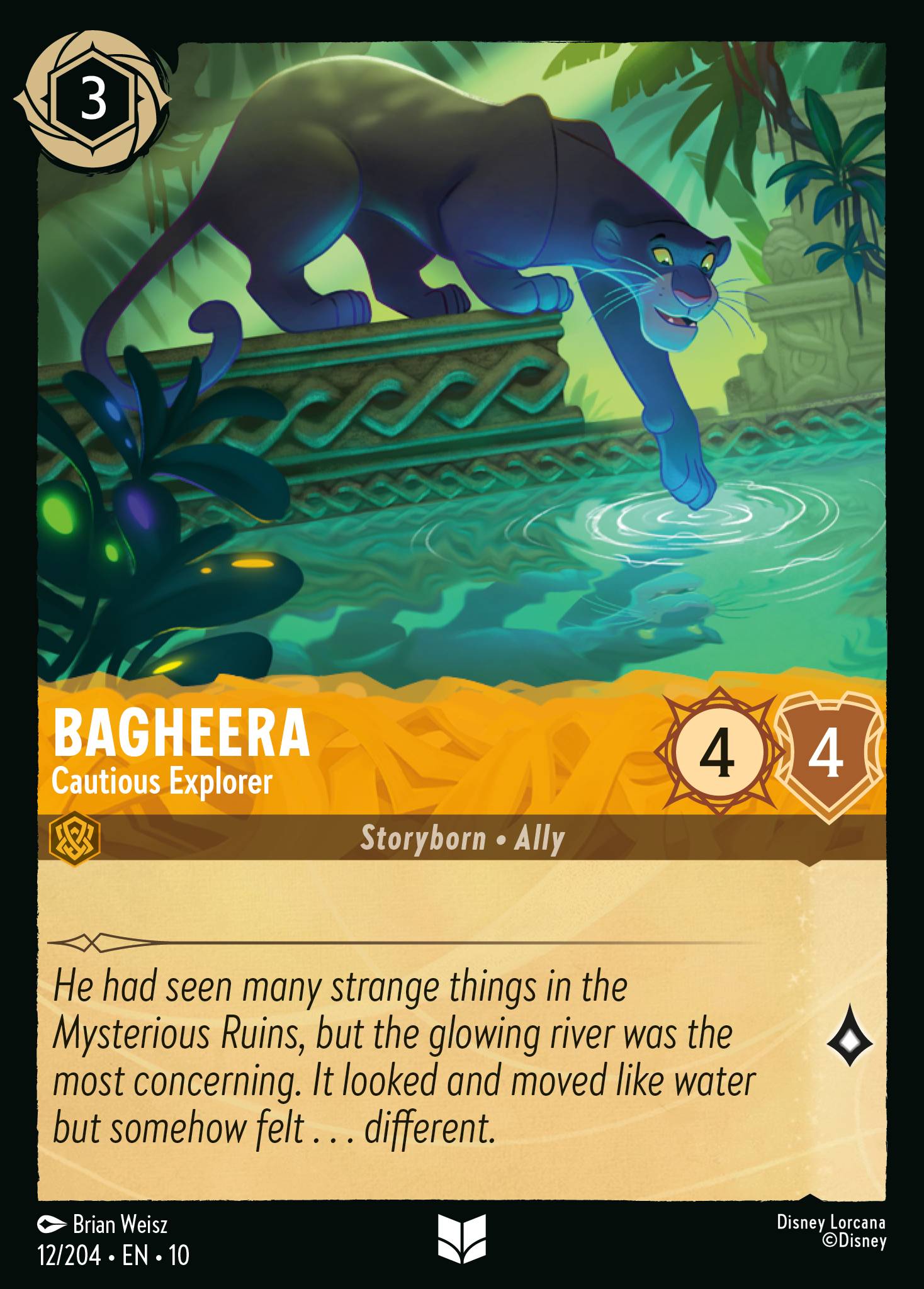 Carta Bagheera - Cautious Explorer del set Whispers in the Well