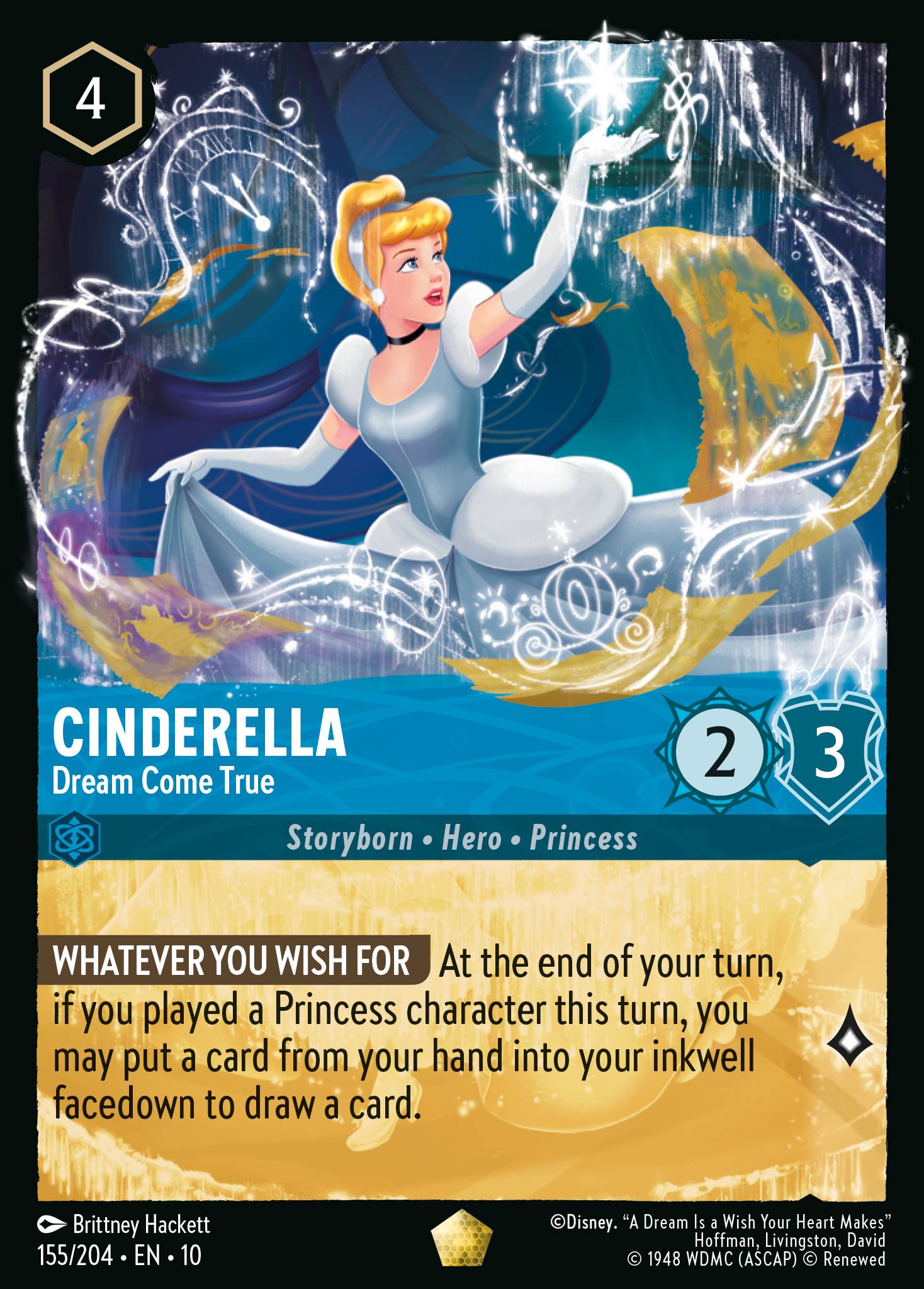 Carta Cinderella - Dream Come True del set Whispers in the Well