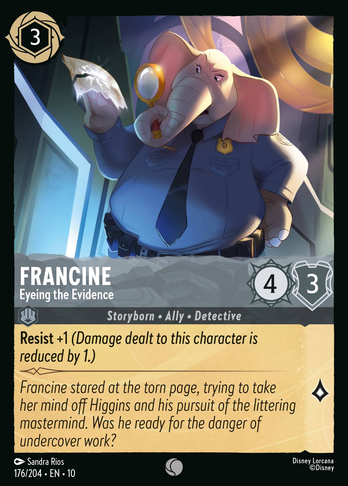 Carta Francine - Eyeing the Evidence del set Whispers in the Well