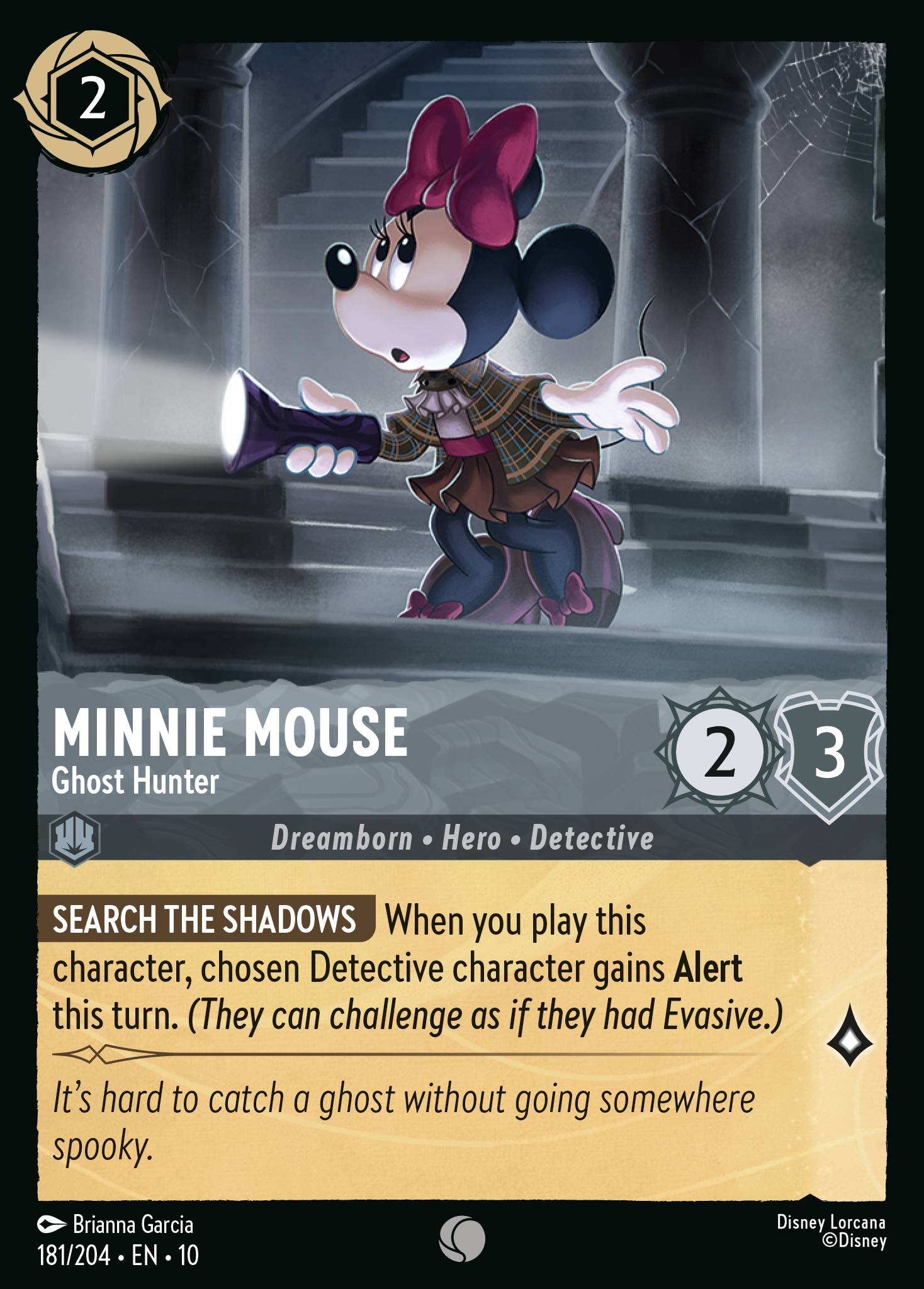 Carta Minnie Mouse - Ghost Hunter del set Whispers in the Well