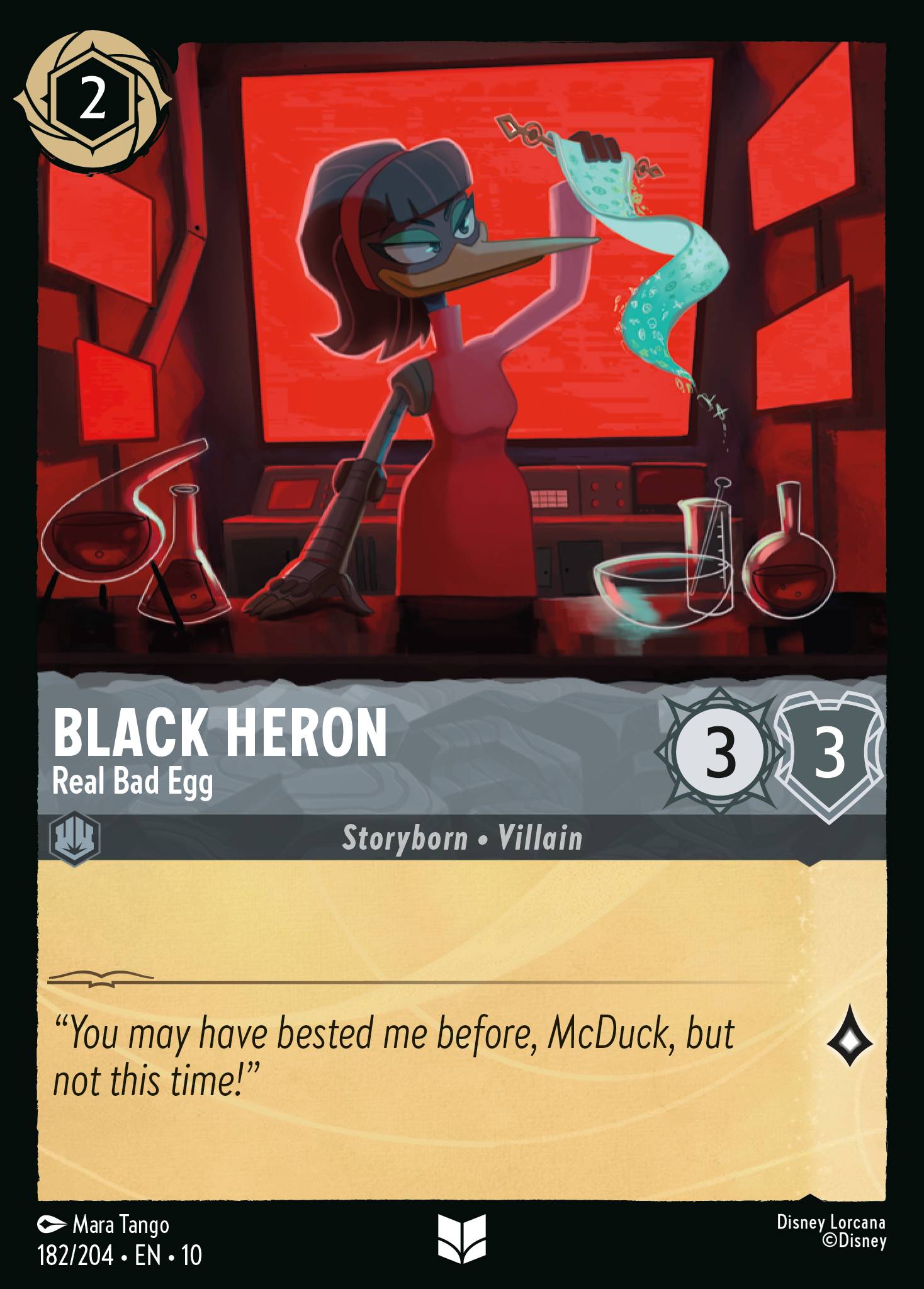 Carta Black Heron - Real Bad Egg del set Whispers in the Well