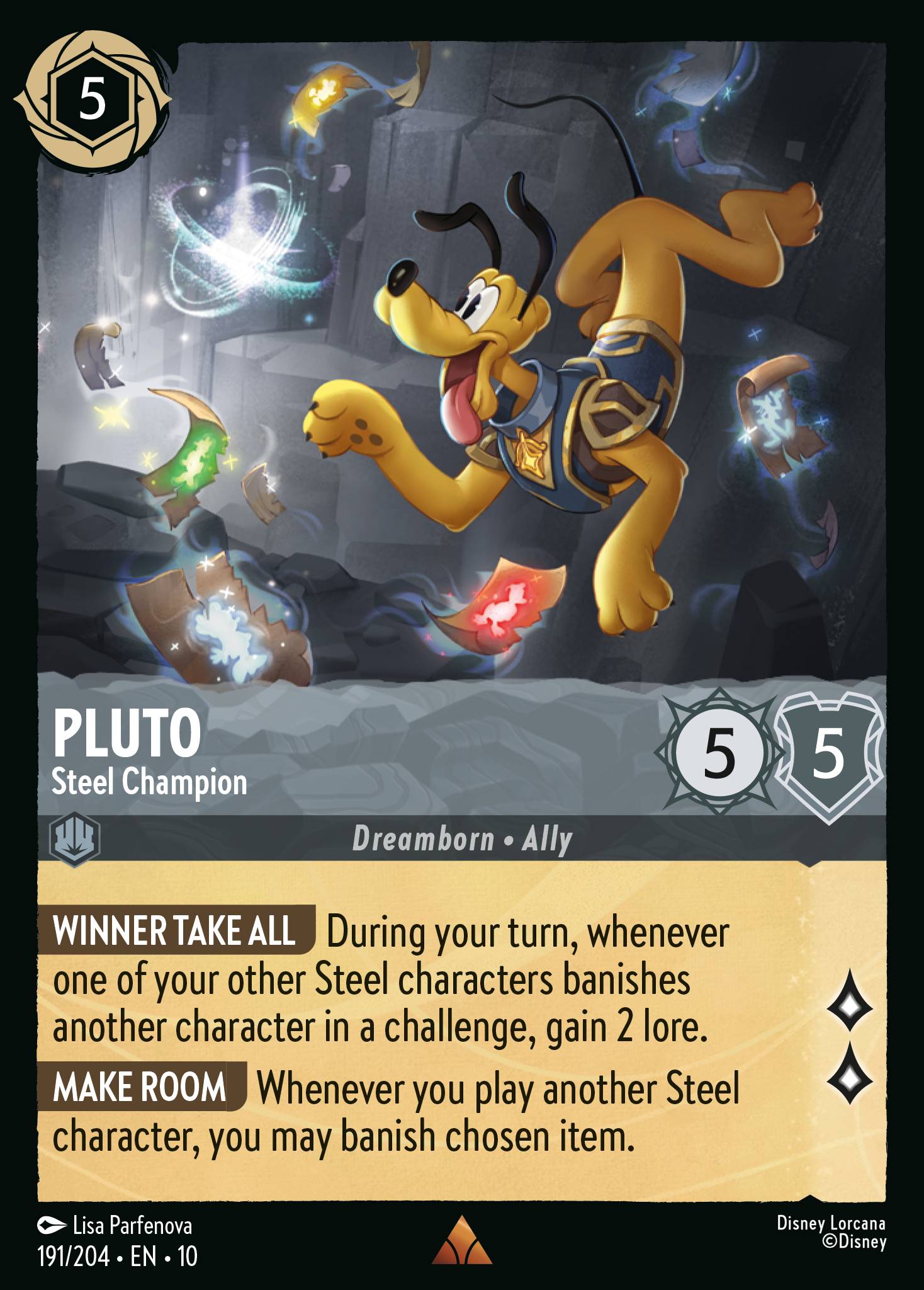 Carta Pluto - Steel Champion del set Whispers in the Well