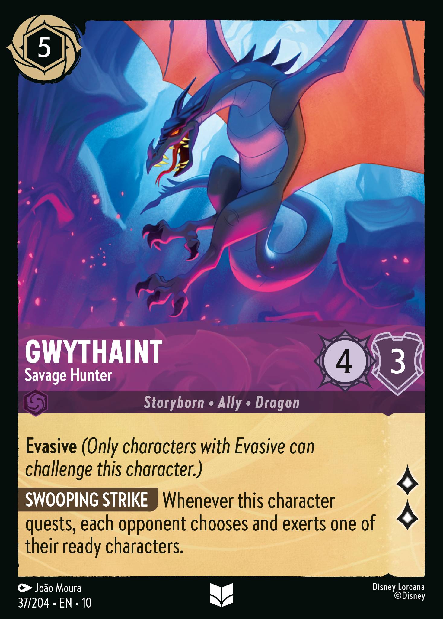 Carta Gwythaint - Savage Hunter del set Whispers in the Well
