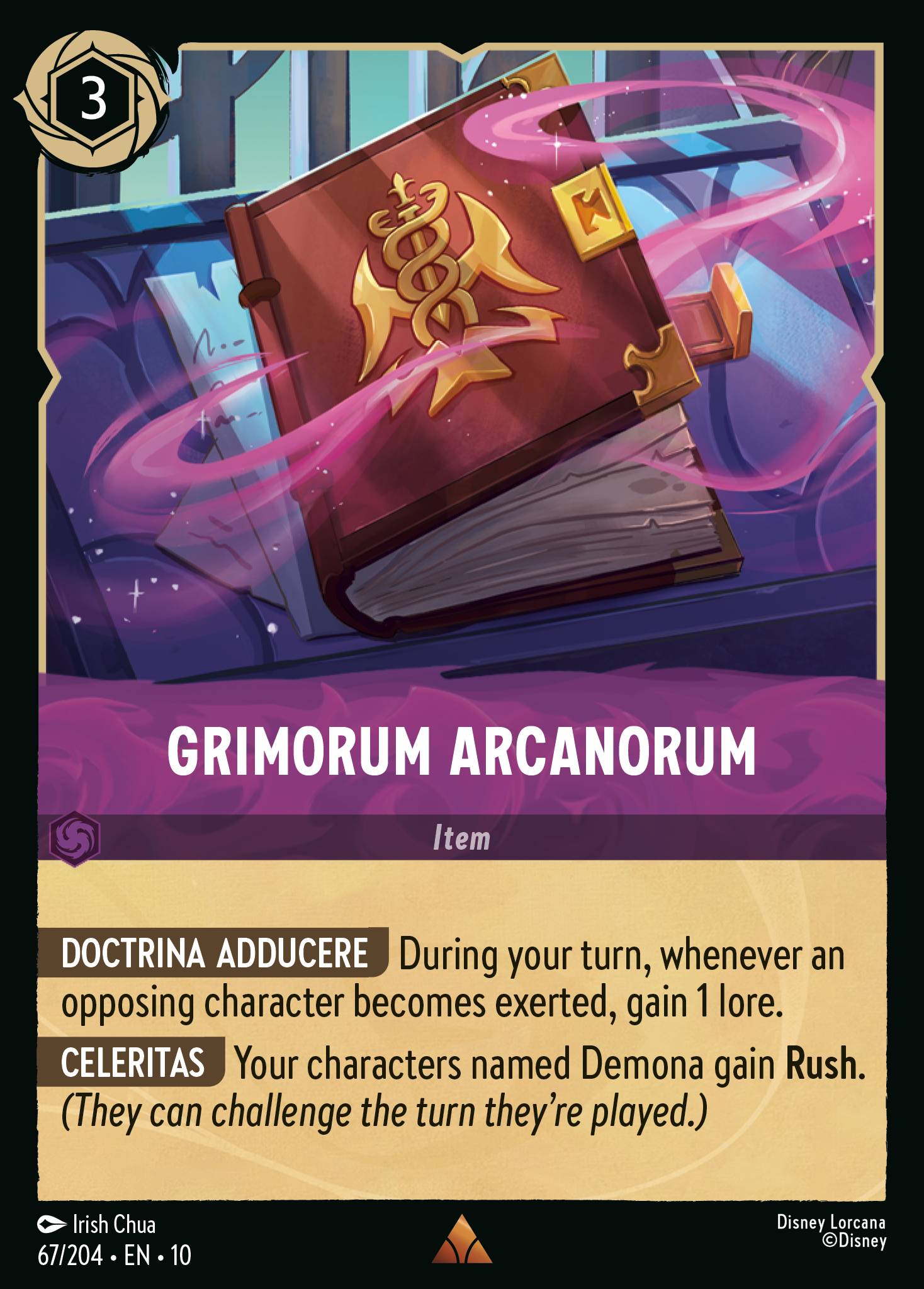 Carta Grimorum Arcanorum del set Whispers in the Well