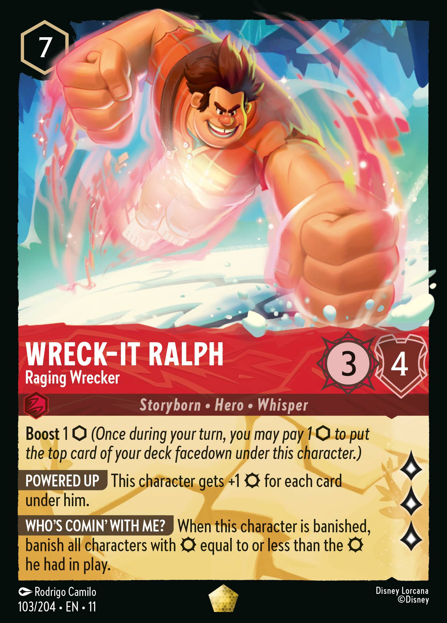 Carta Wreck-It Ralph - Raging Wrecker del set Winterspell