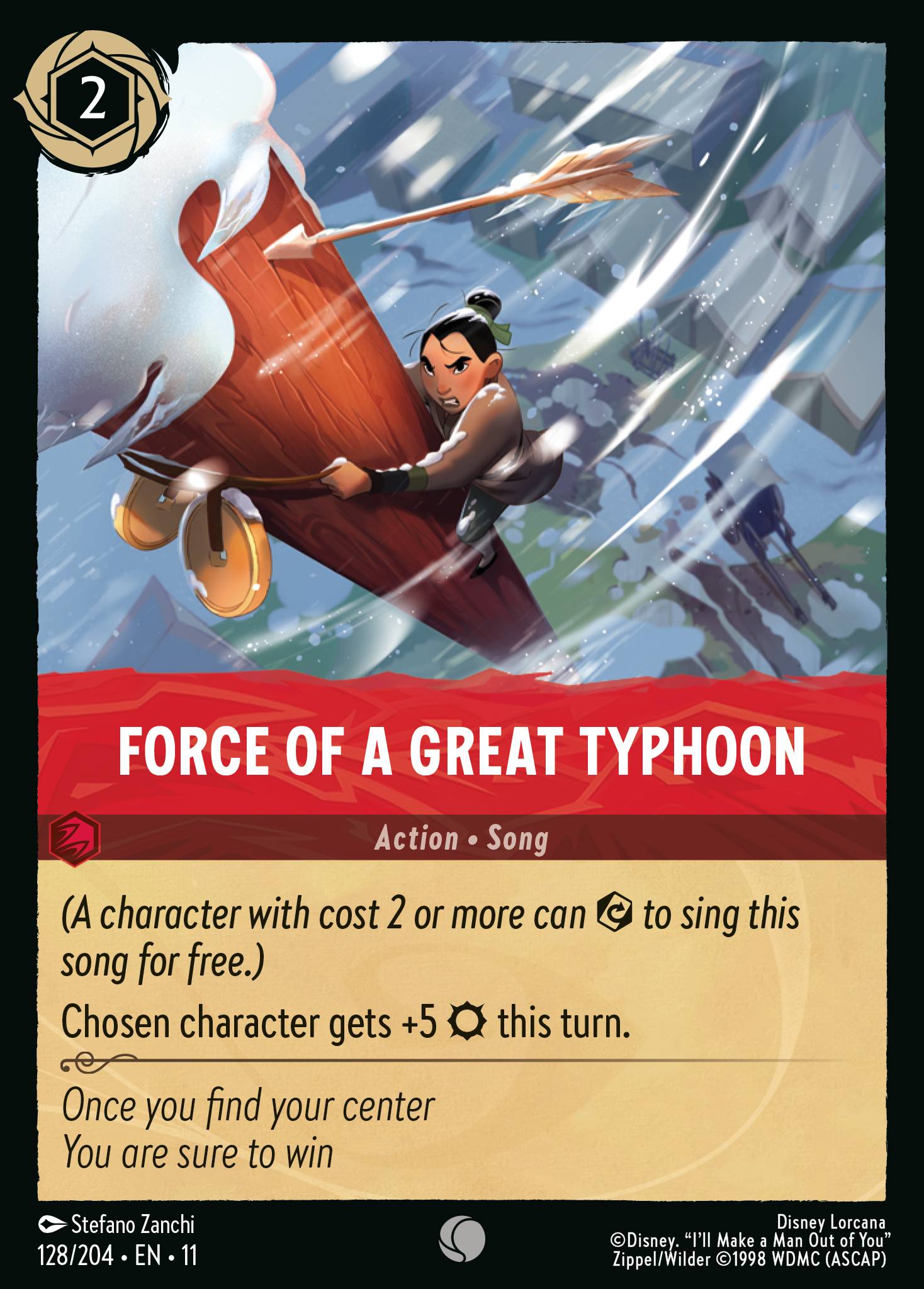 Carta Force of a Great Typhoon del set Winterspell