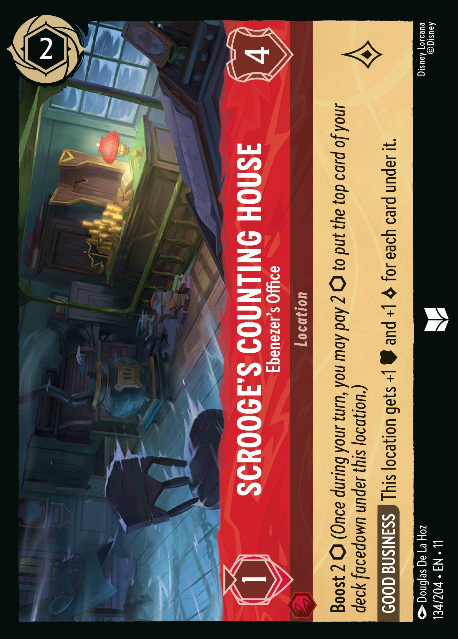 Carta Scrooge's Counting House - Ebenezer's Office del set Winterspell