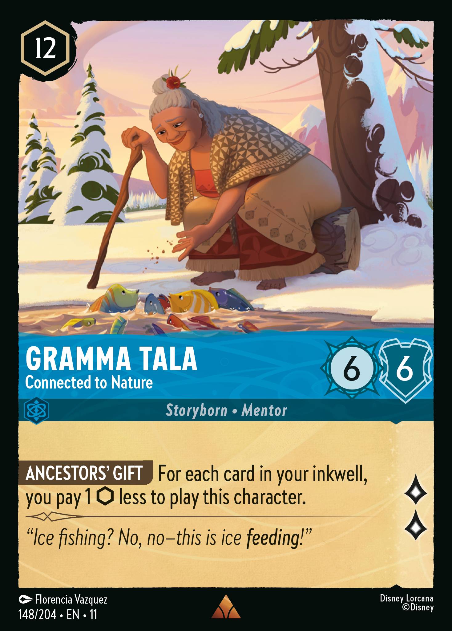 Carta Gramma Tala - Connected to Nature del set Winterspell