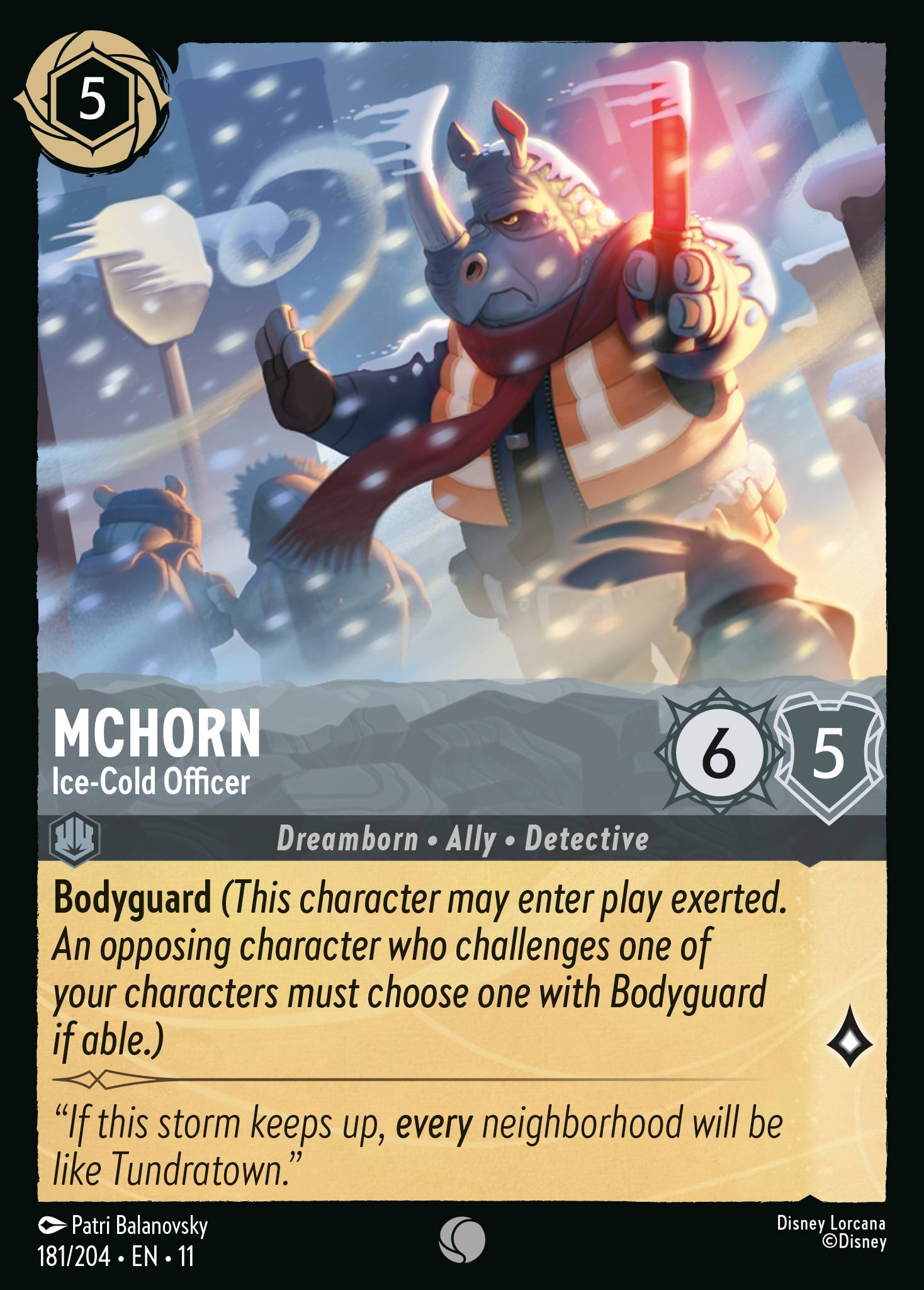 Carta McHorn - Ice-Cold Officer del set Winterspell