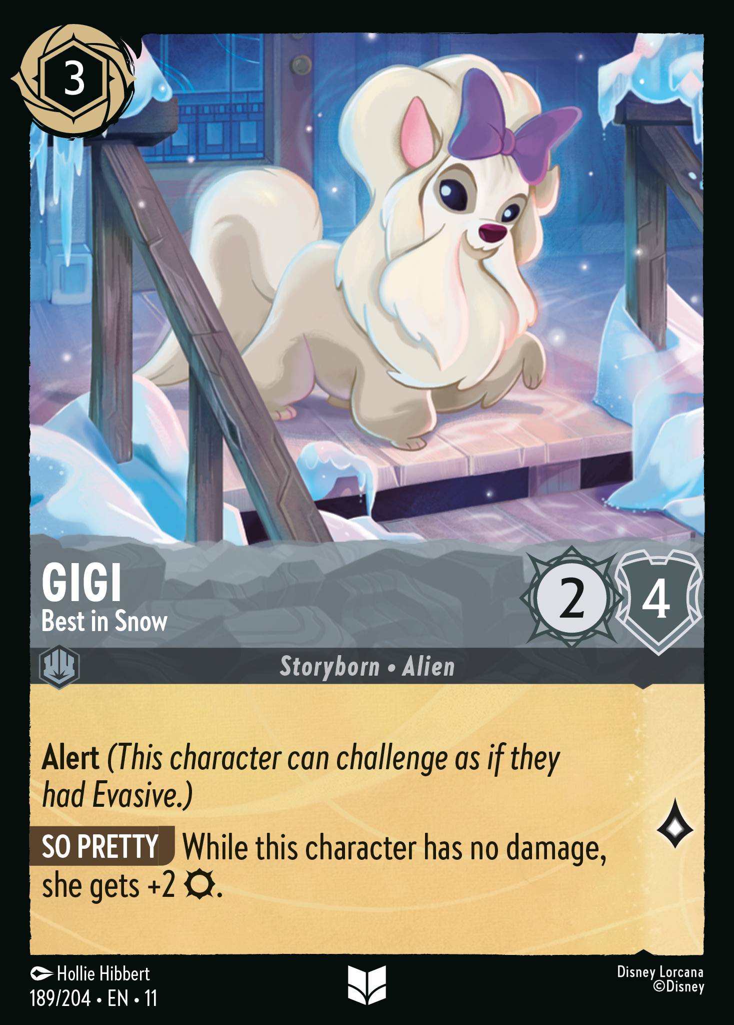 Carta Gigi - Best in Snow del set Winterspell