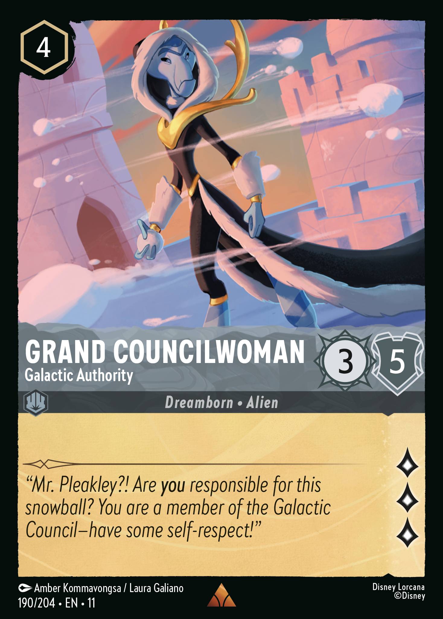 Carta Grand Councilwoman - Galactic Authority del set Winterspell