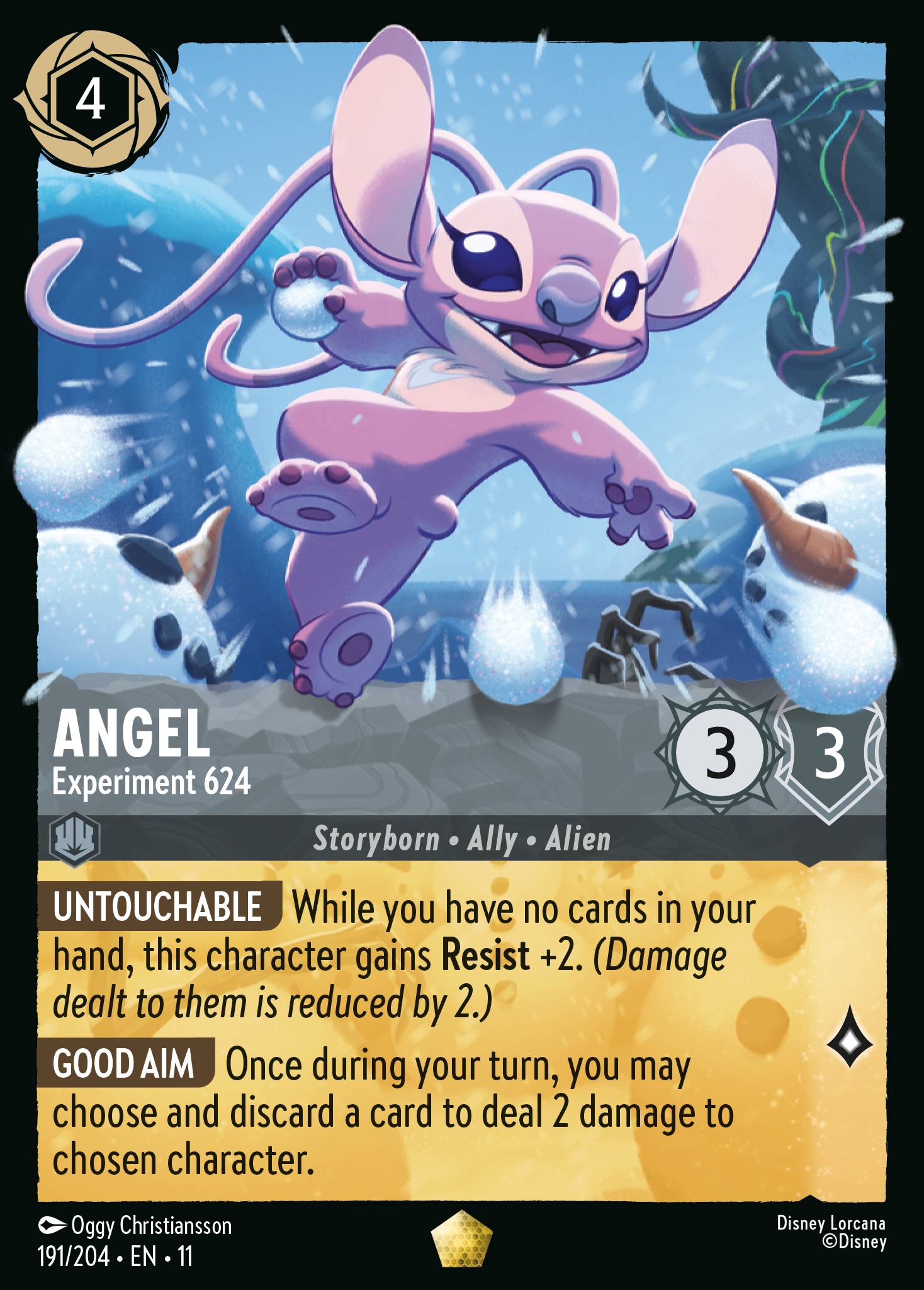 Carta Angel - Experiment 624 del set Winterspell