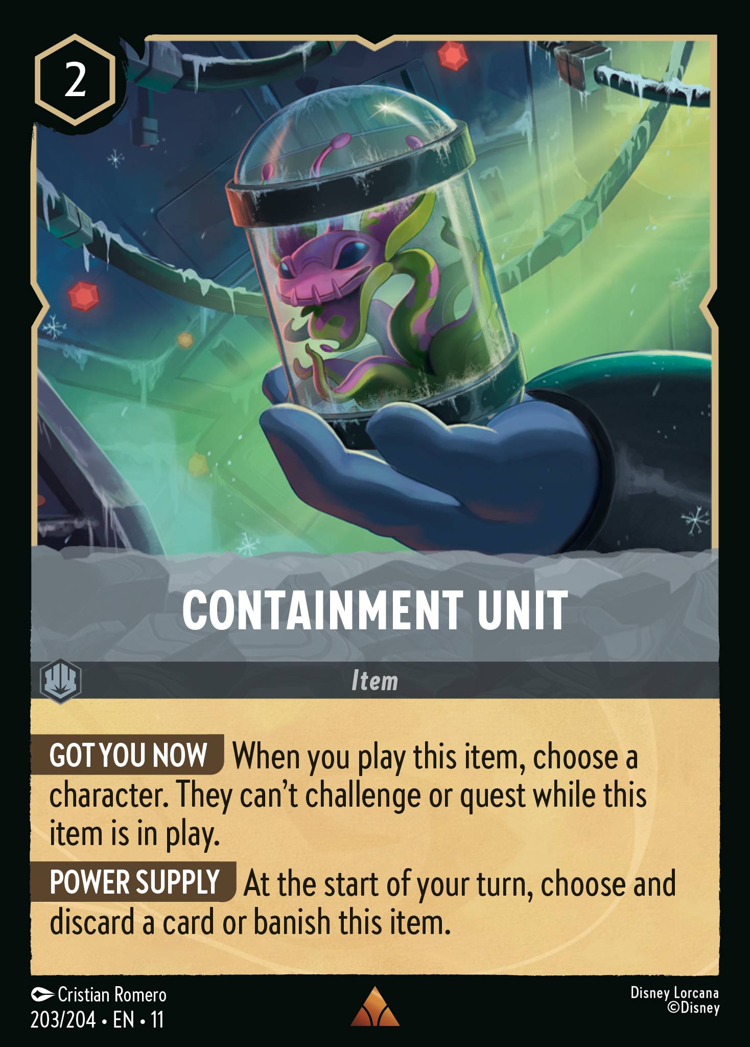 Carta Containment Unit del set Winterspell