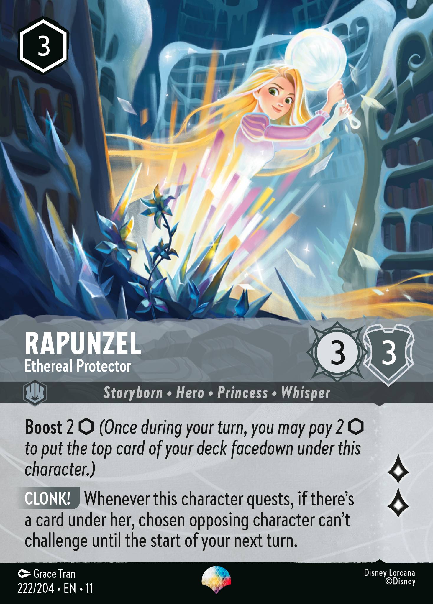 Carta Rapunzel - Ethereal Protector del set Winterspell