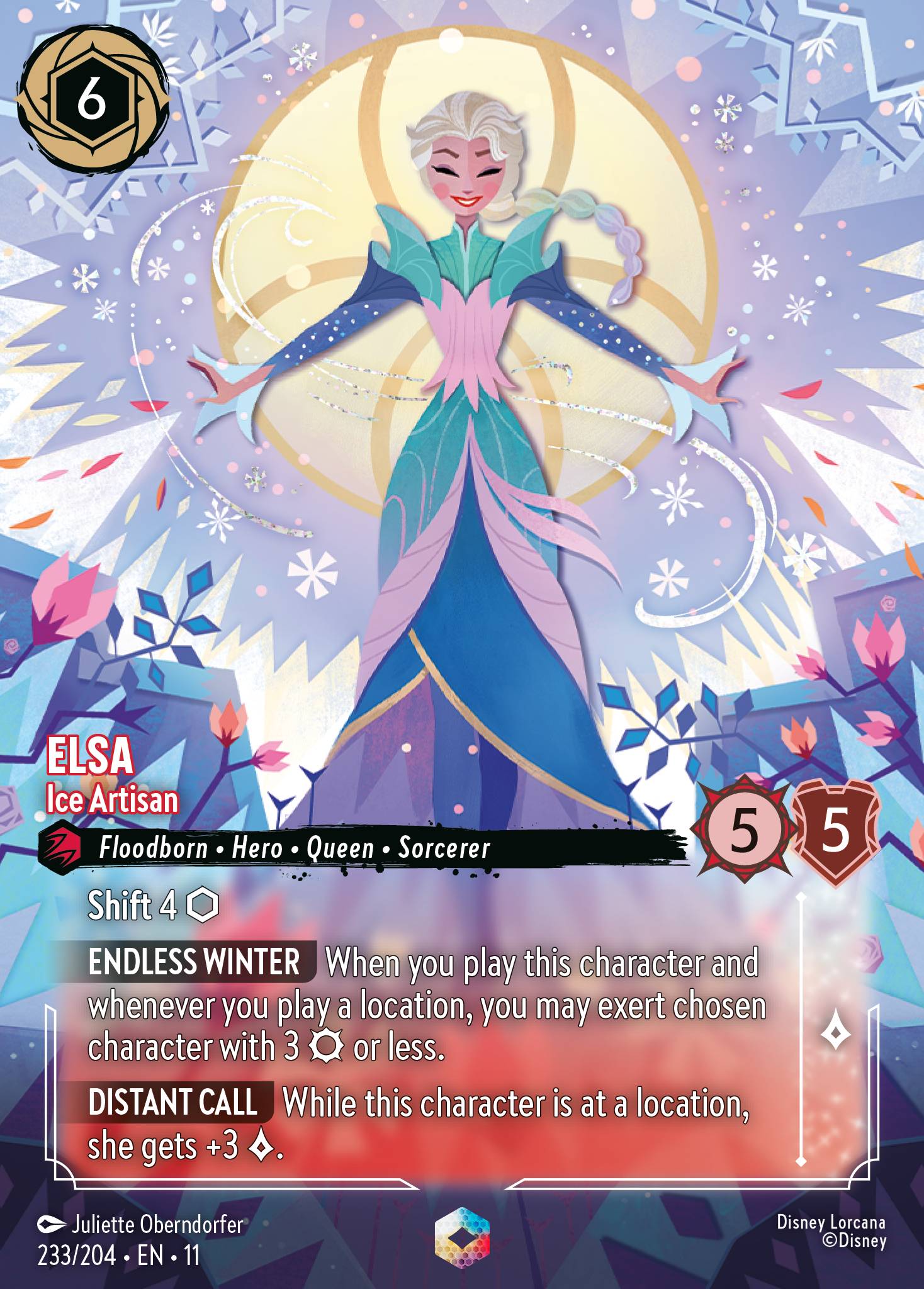 Carta Elsa - Ice Artisan del set Winterspell