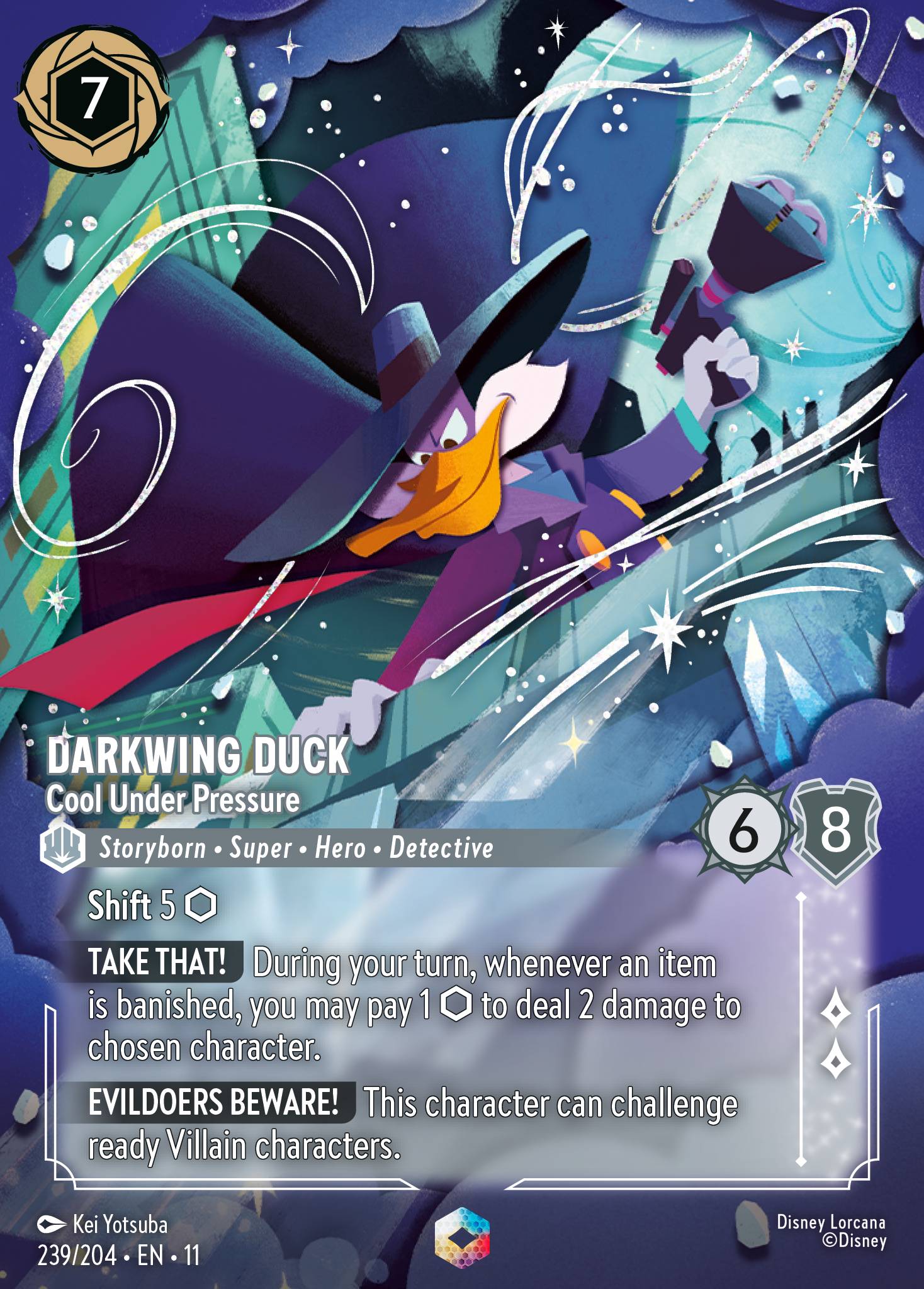 Carta Darkwing Duck - Cool Under Pressure del set Winterspell