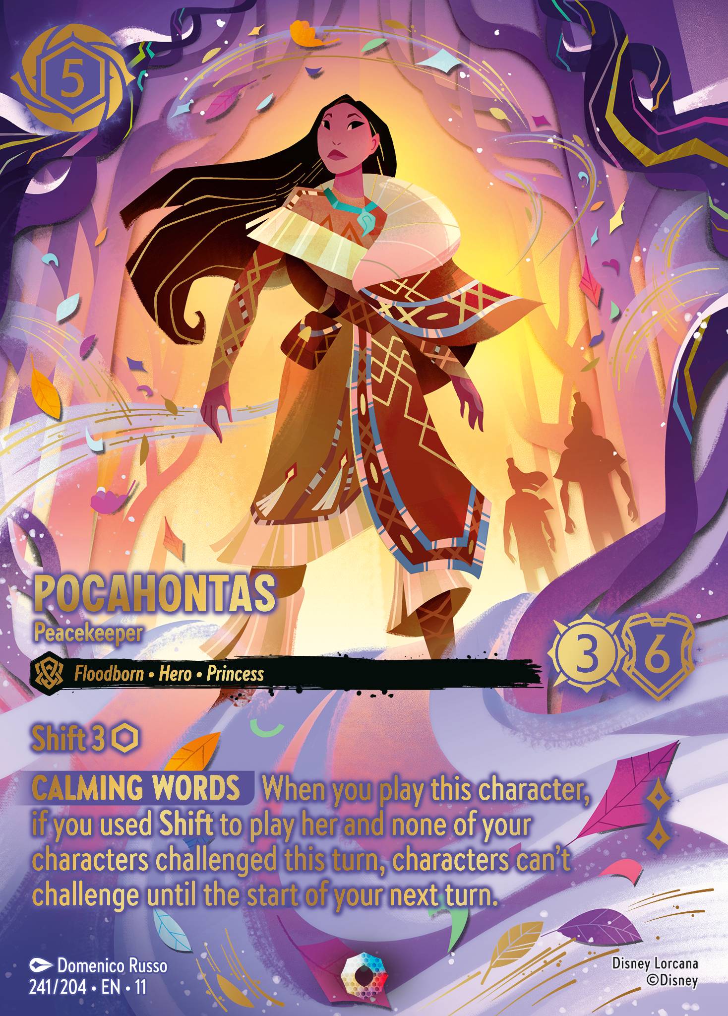 Carta Pocahontas - Peacekeeper del set Winterspell