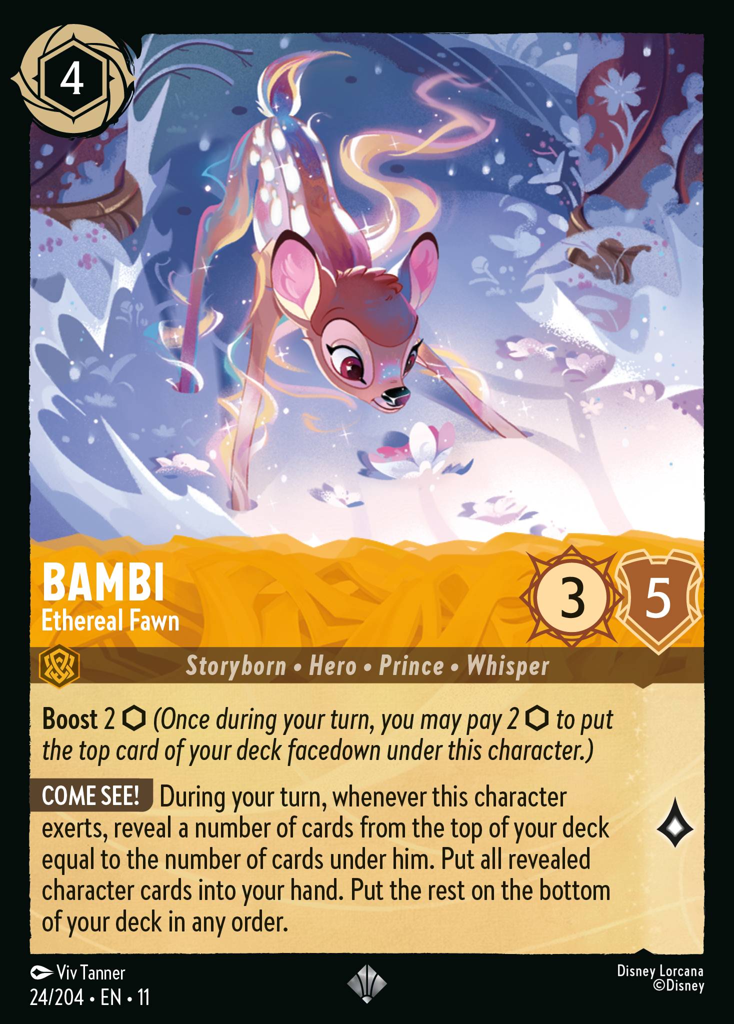 Carta Bambi - Ethereal Fawn del set Winterspell