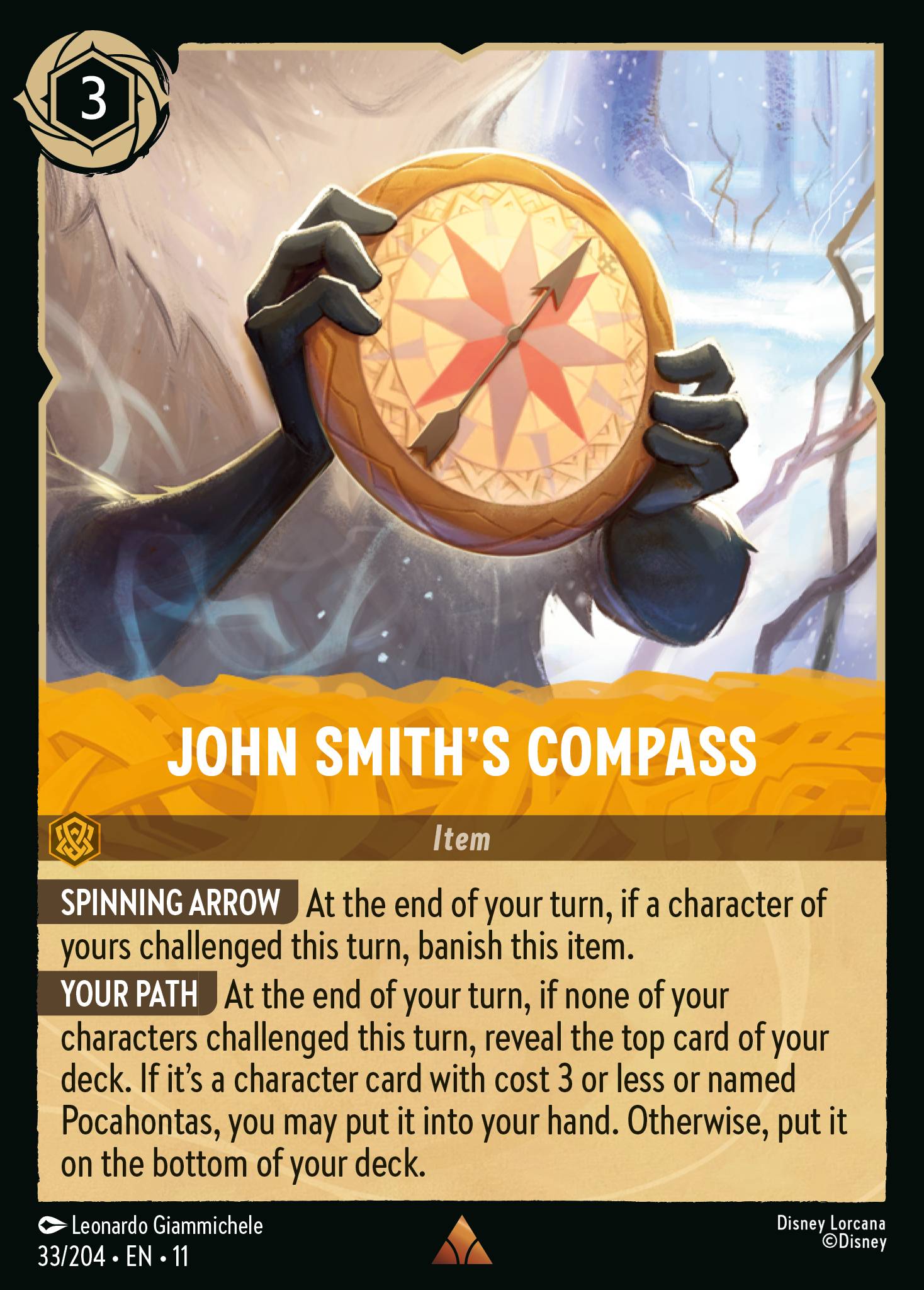 Carta John Smith's Compass del set Winterspell