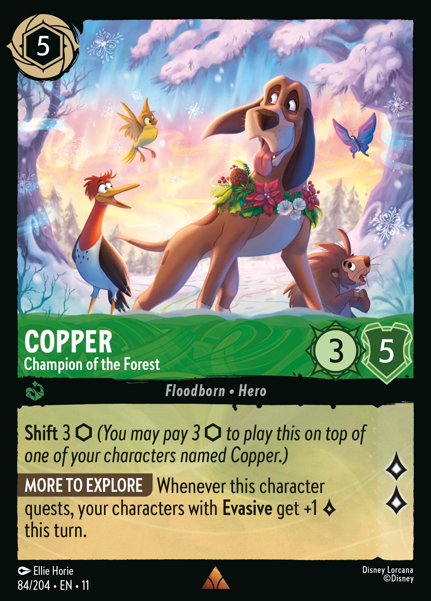 Carta Copper - Champion of the Forest del set Winterspell