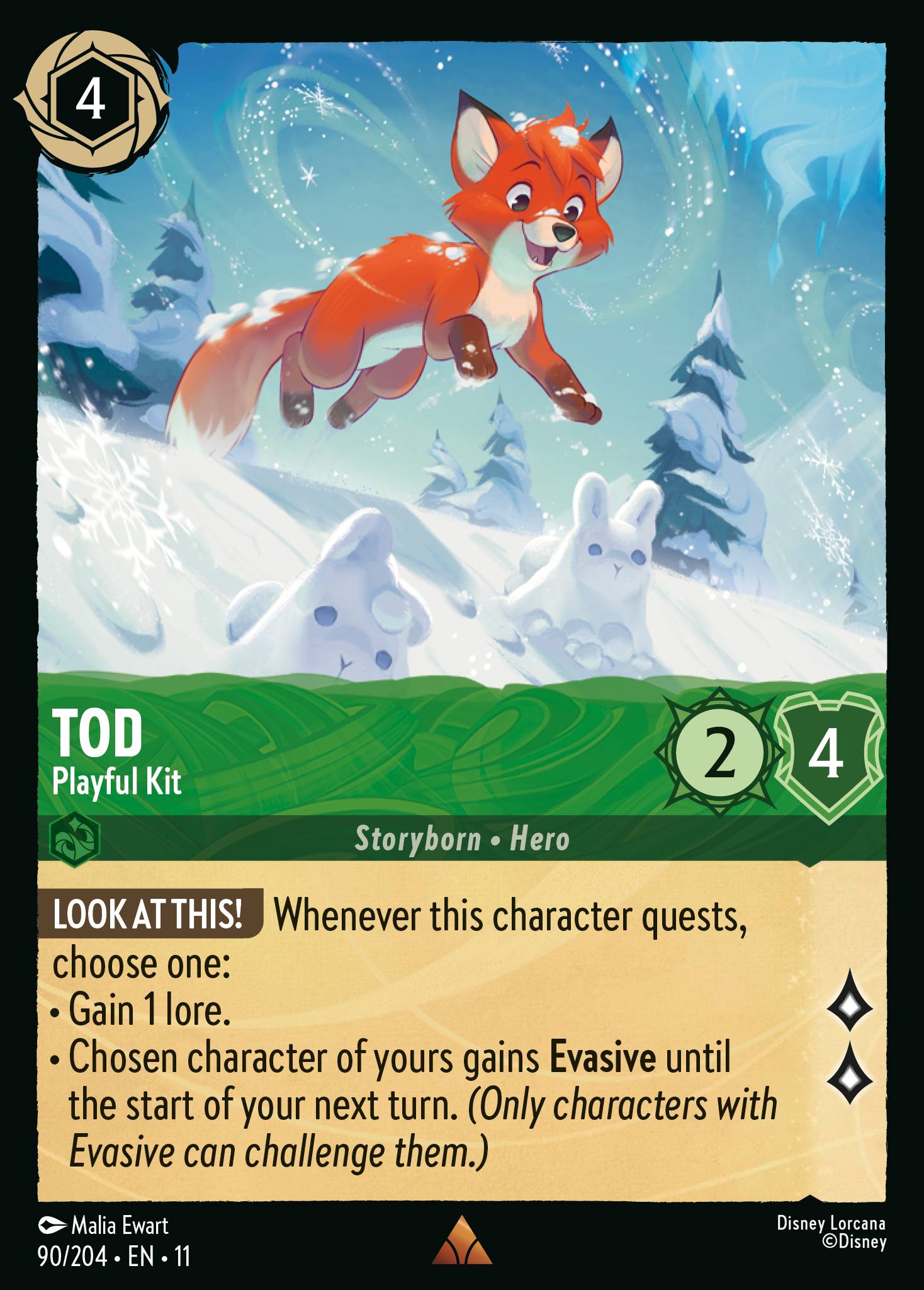 Carta Tod - Playful Kit del set Winterspell