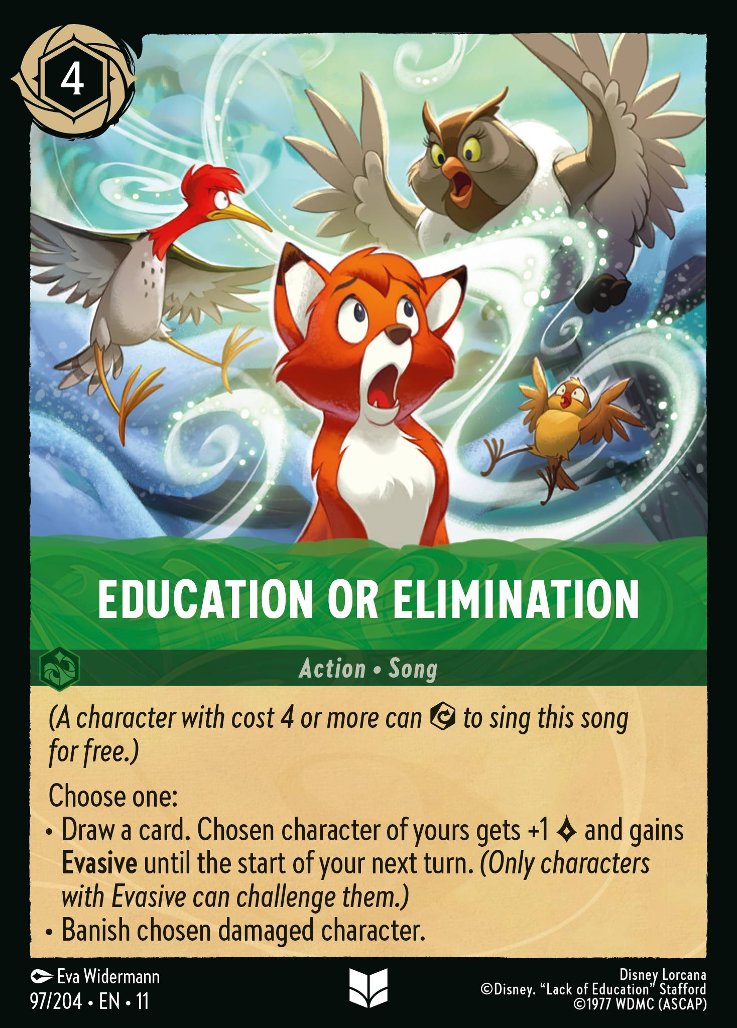 Carta Education or Elimination del set Winterspell