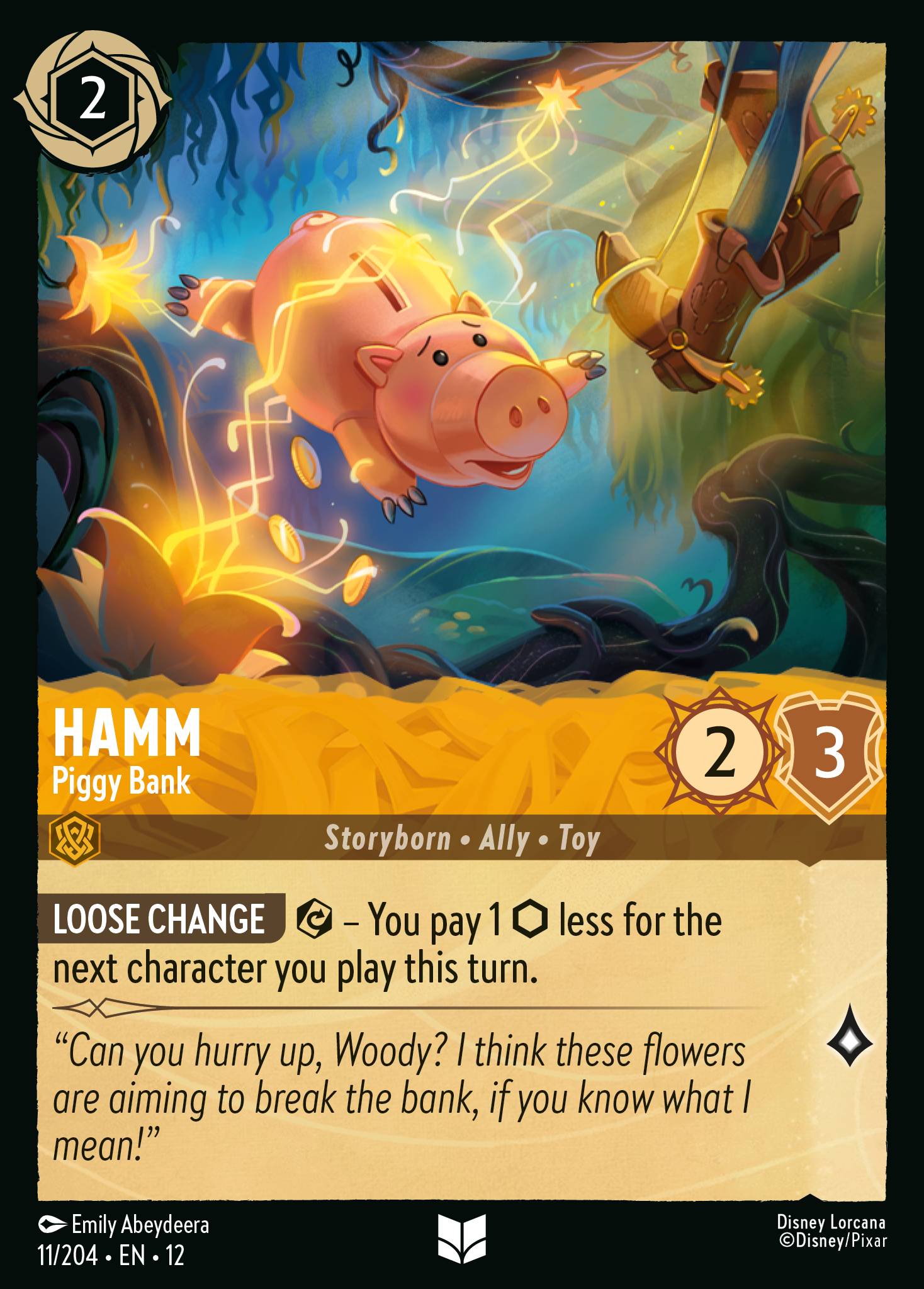 Carta Hamm - Piggy Bank del set Wilds Unknown