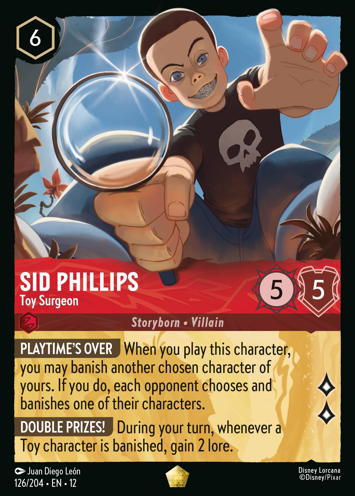 Carta Sid Phillips - Toy Surgeon del set Wilds Unknown