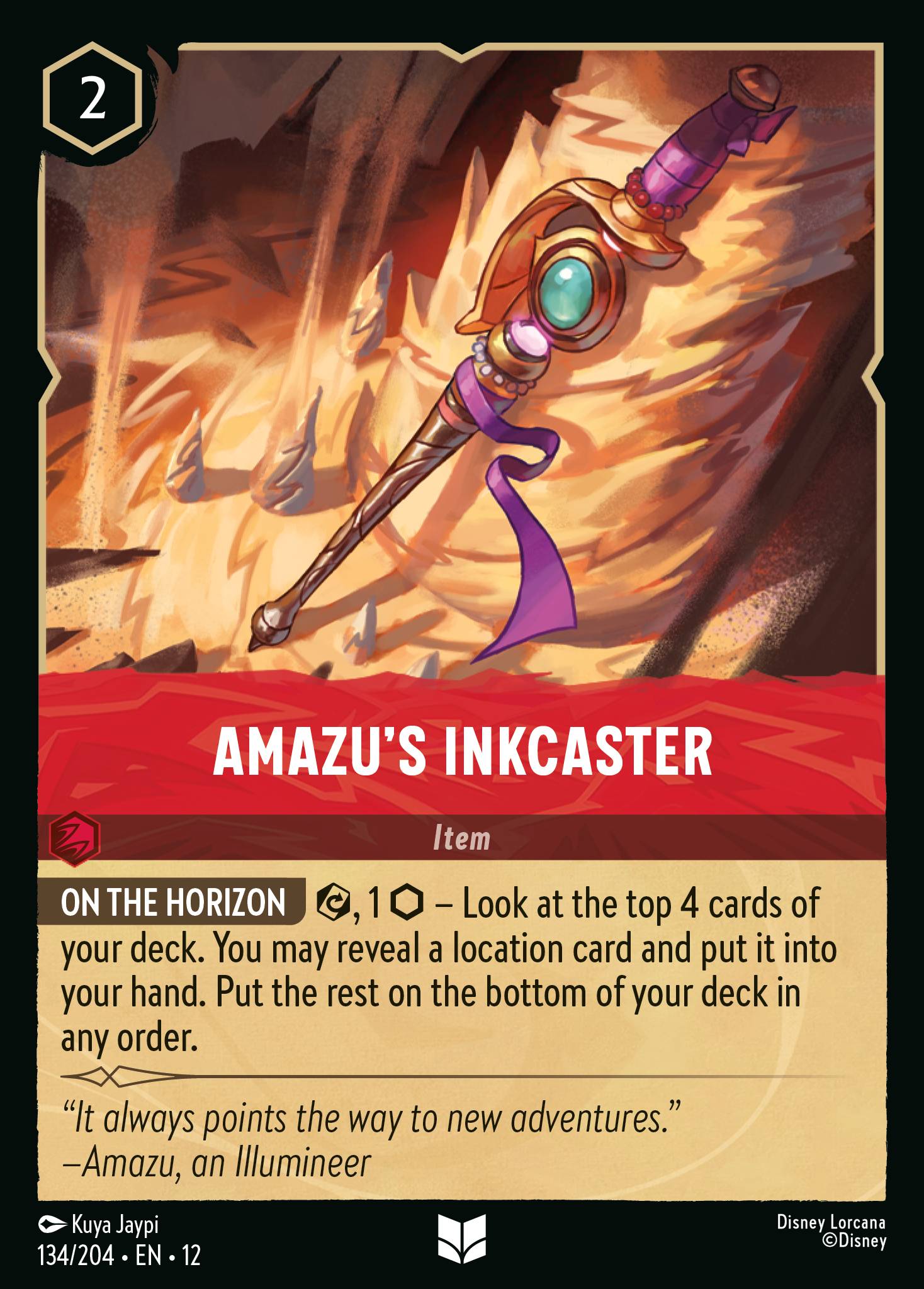 Carta Amazu's Inkcaster del set Wilds Unknown