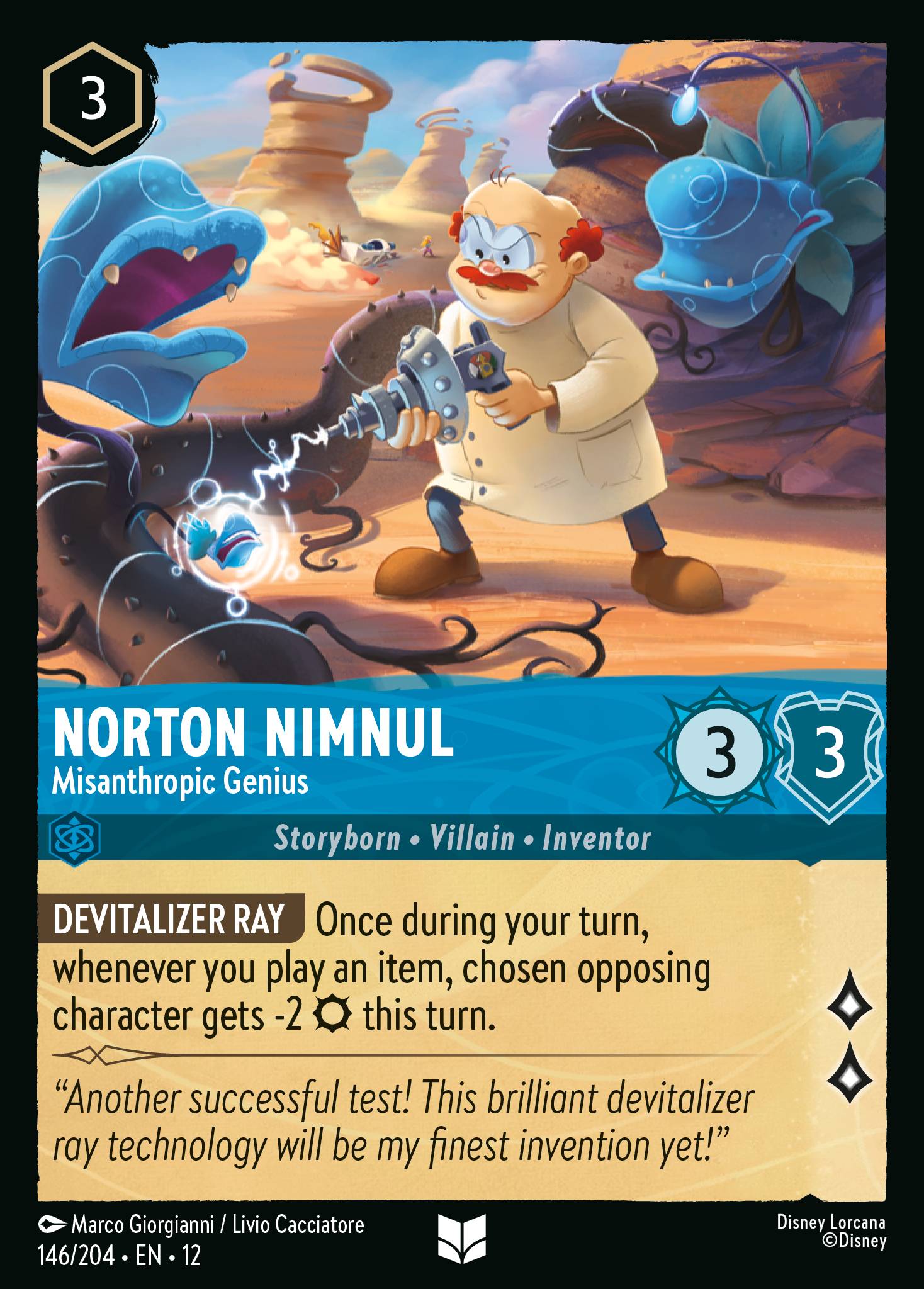 Carta Norton Nimnul - Misanthropic Genius del set Wilds Unknown
