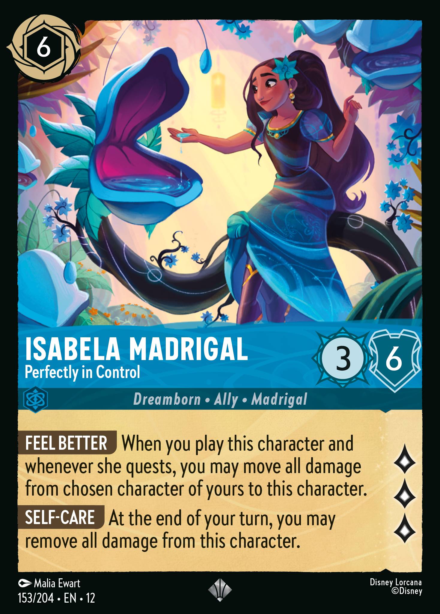 Carta Isabela Madrigal - Perfectly in Control del set Wilds Unknown