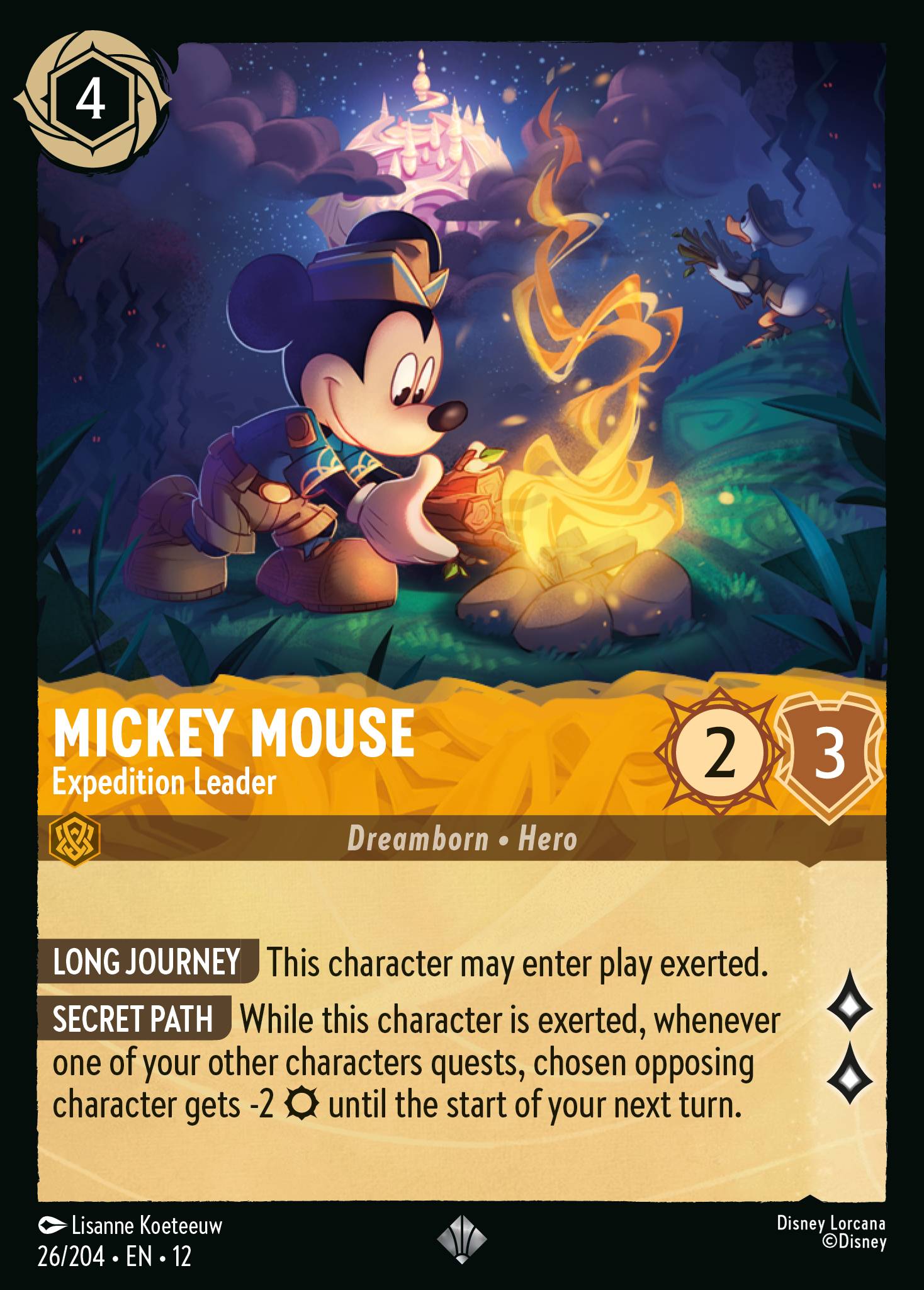 Carta Mickey Mouse - Expedition Leader del set Wilds Unknown