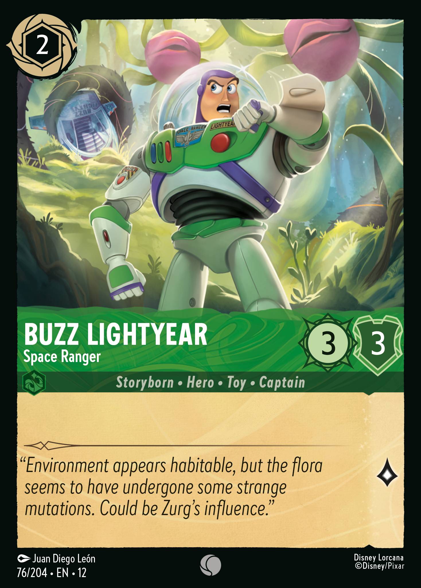 Carta Buzz Lightyear - Space Ranger del set Wilds Unknown