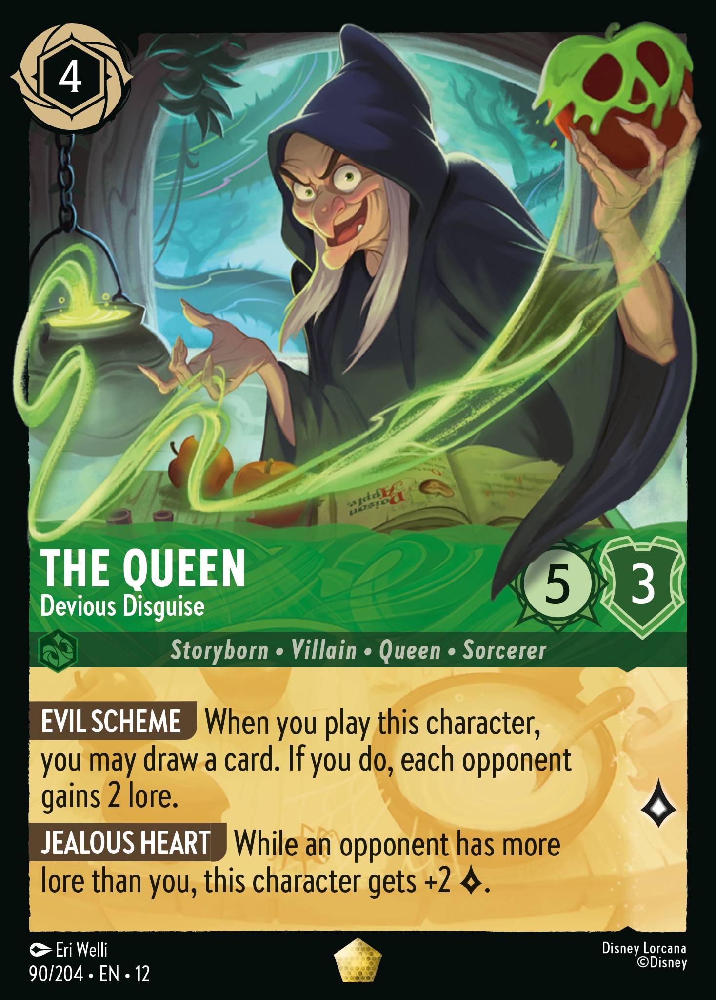 Carta The Queen - Devious Disguise del set Wilds Unknown
