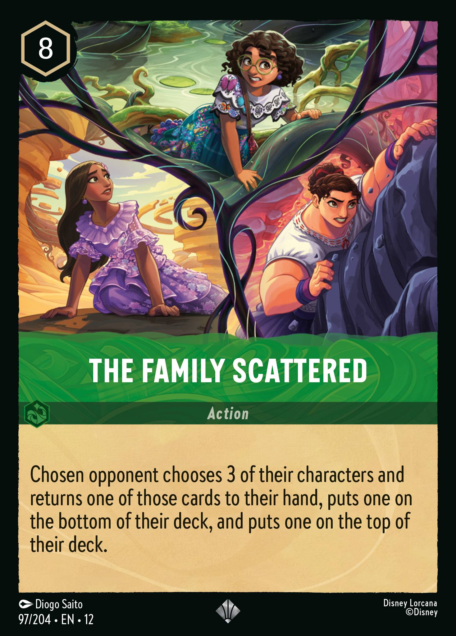 Carta The Family Scattered del set Wilds Unknown