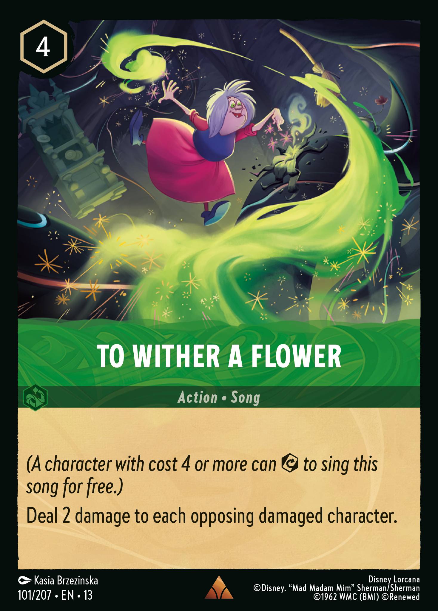 Carta To Wither a Flower del set Attack of the Vine!