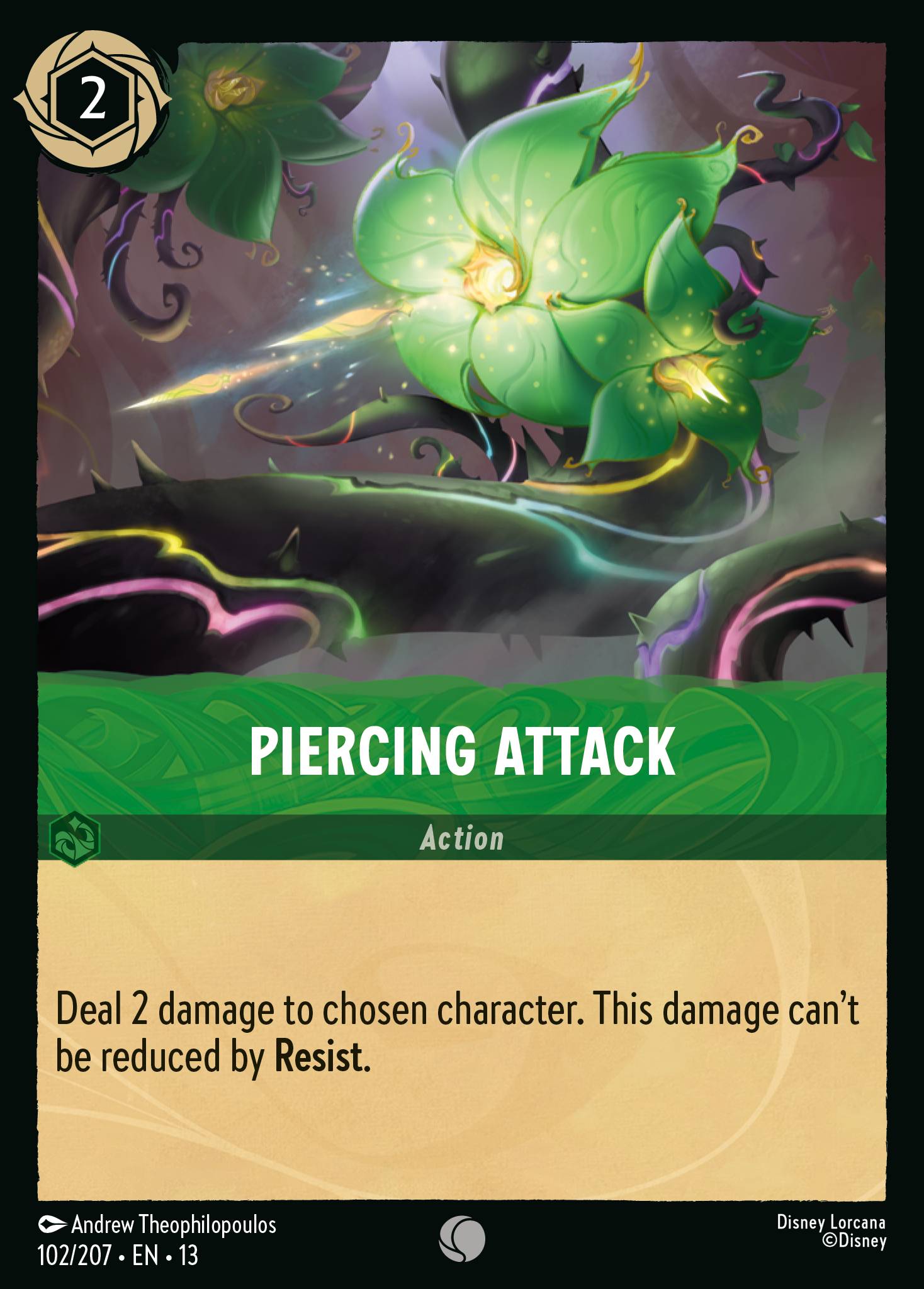 Carta Piercing Attack del set Attack of the Vine!