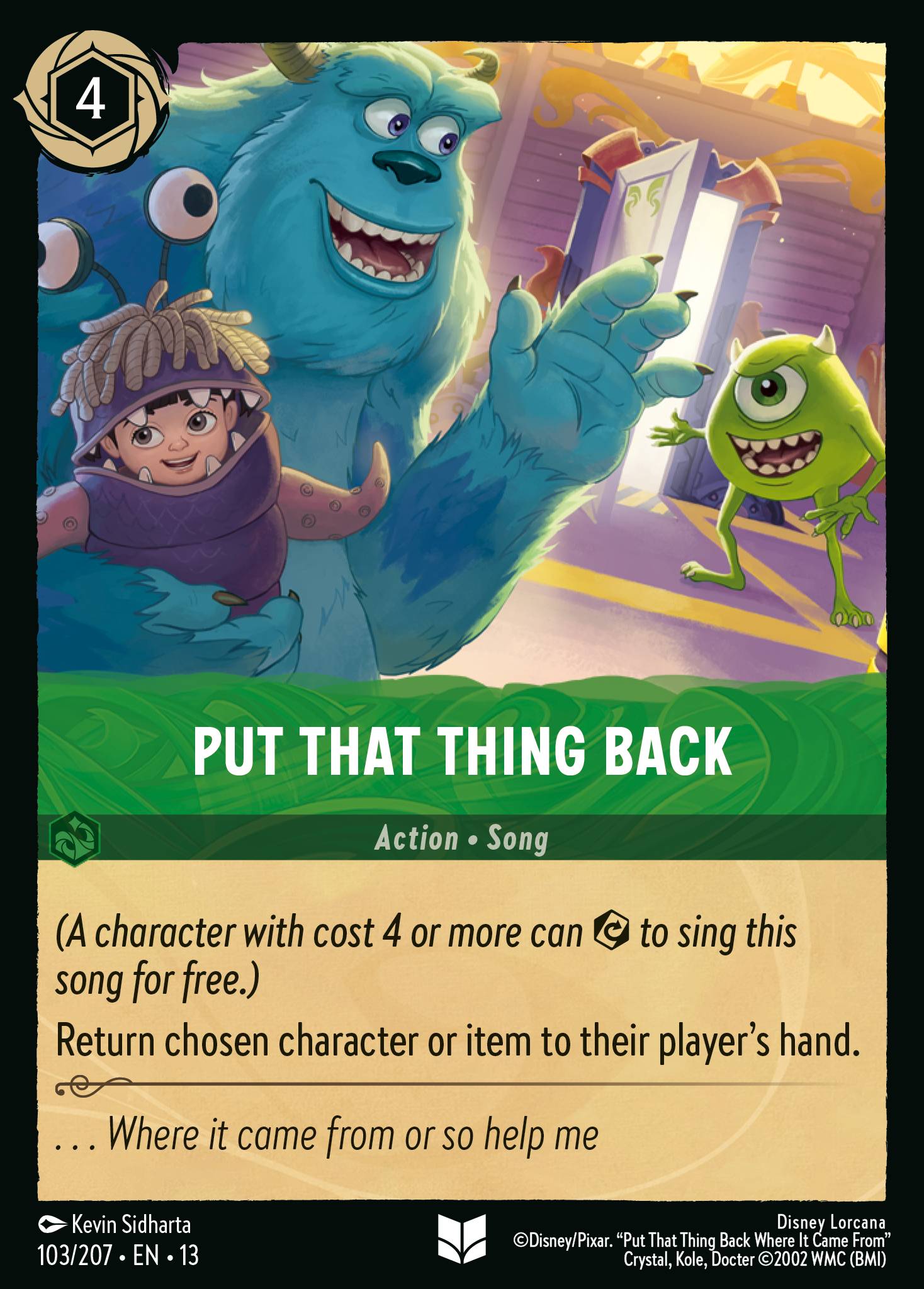 Carta Put That Thing Back del set Attack of the Vine!