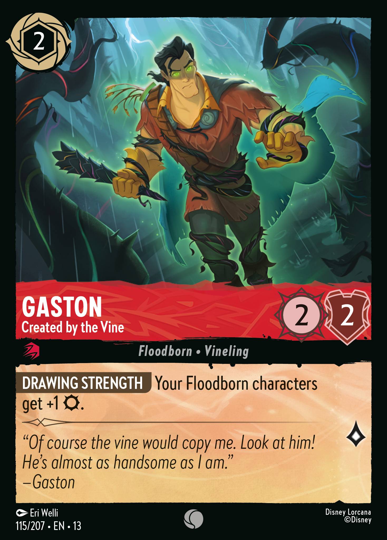 Carta Gaston - Created by the Vine del set Attack of the Vine!