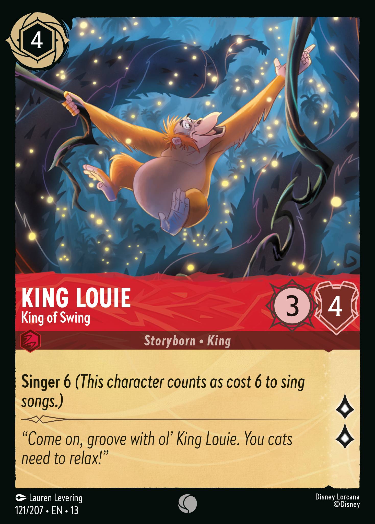 Carta King Louie - King of Swing del set Attack of the Vine!