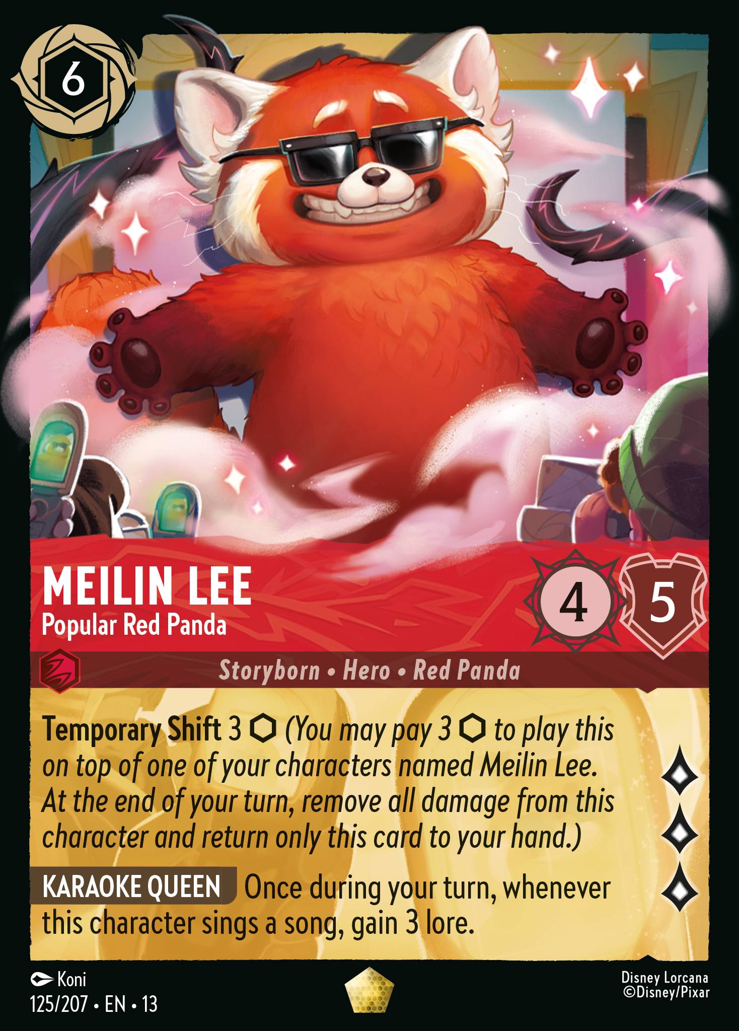 Carta Meilin Lee - Popular Red Panda del set Attack of the Vine!