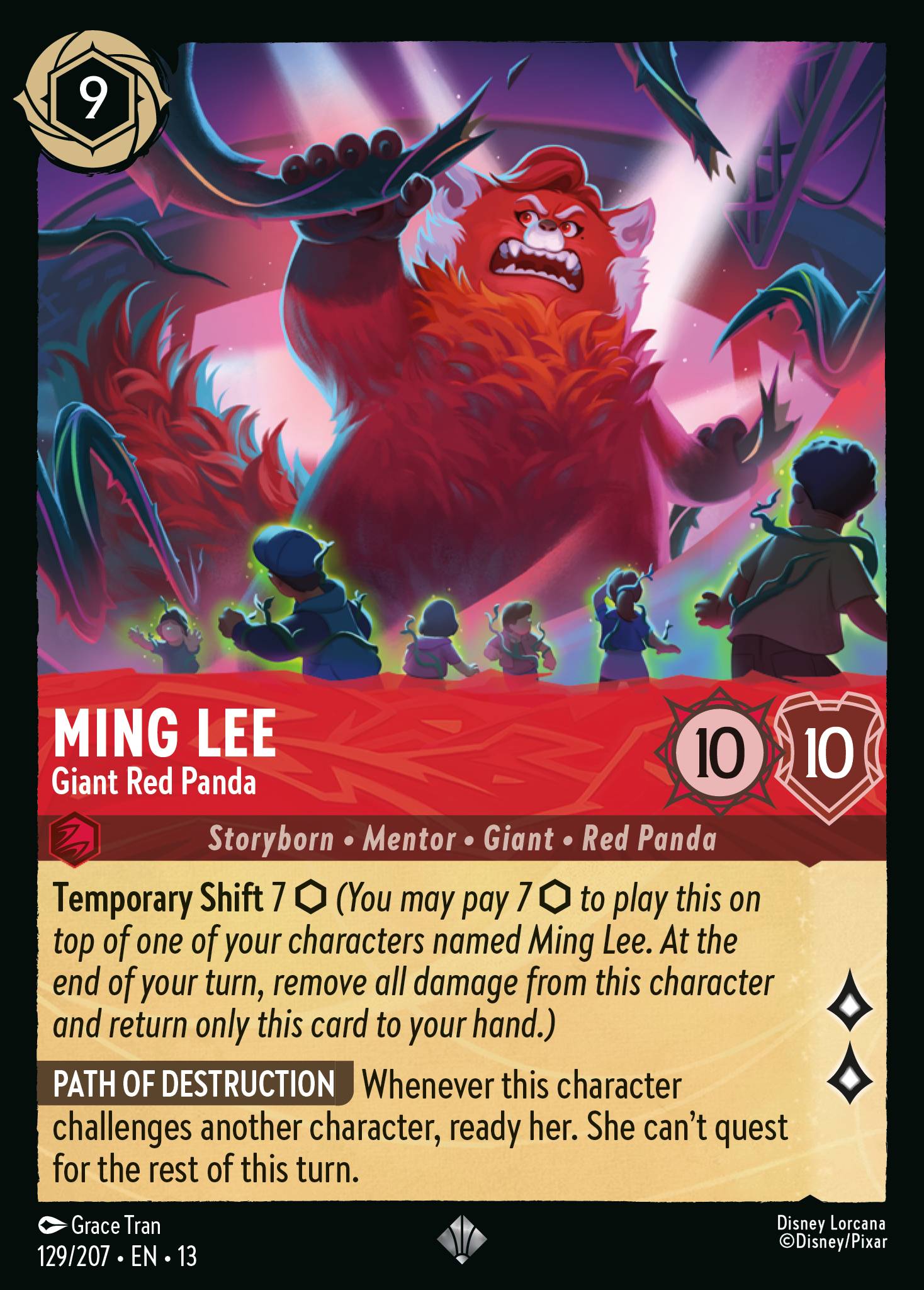 Carta Ming Lee - Giant Red Panda del set Attack of the Vine!