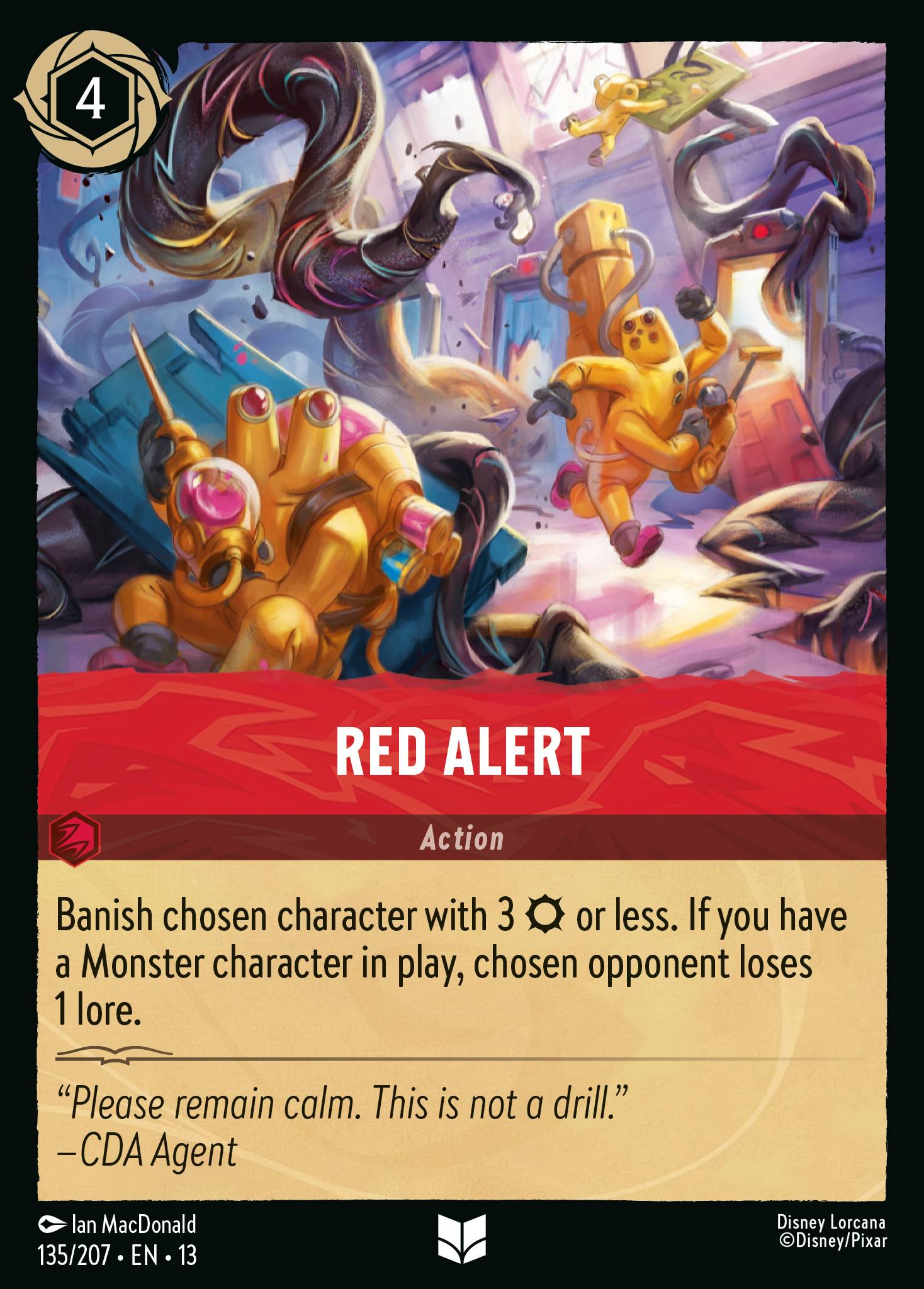 Carta Red Alert del set Attack of the Vine!