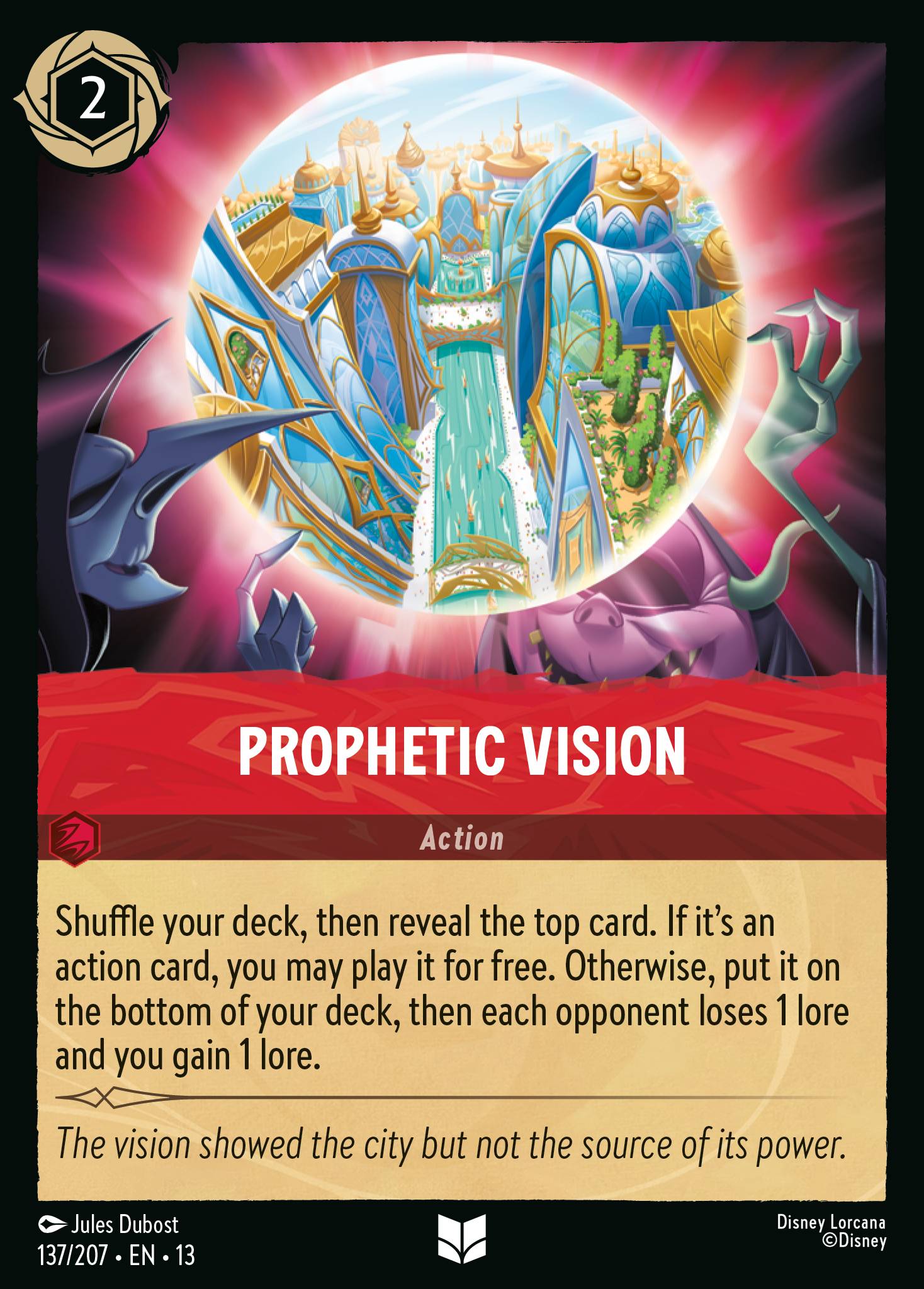 Carta Prophetic Vision del set Attack of the Vine!