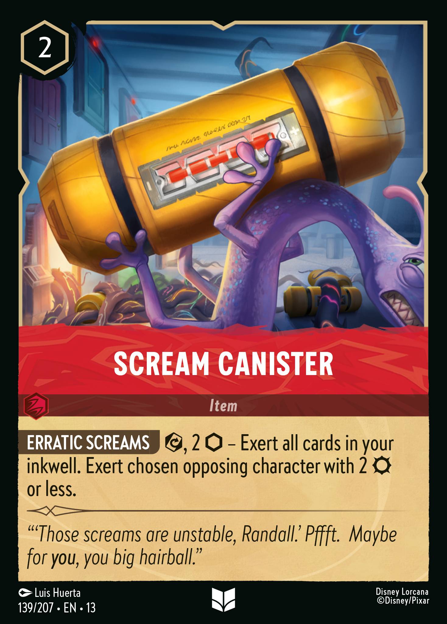 Carta Scream Canister del set Attack of the Vine!