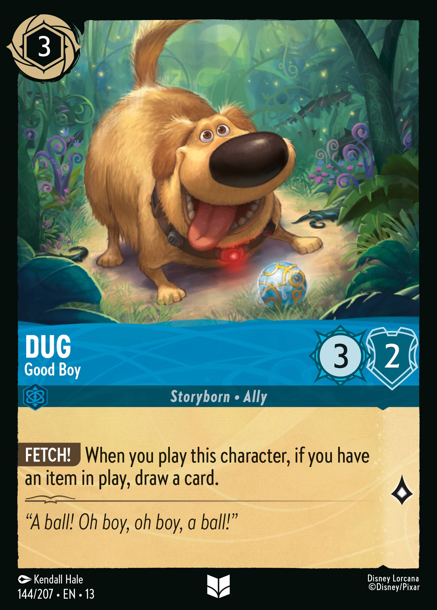 Carta Dug - Good Boy del set Attack of the Vine!