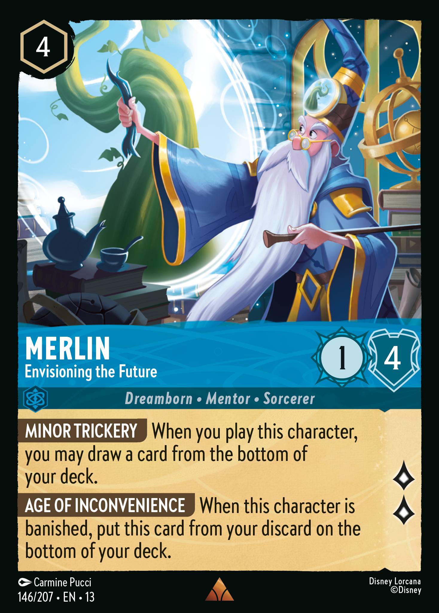 Carta Merlin - Envisioning the Future del set Attack of the Vine!